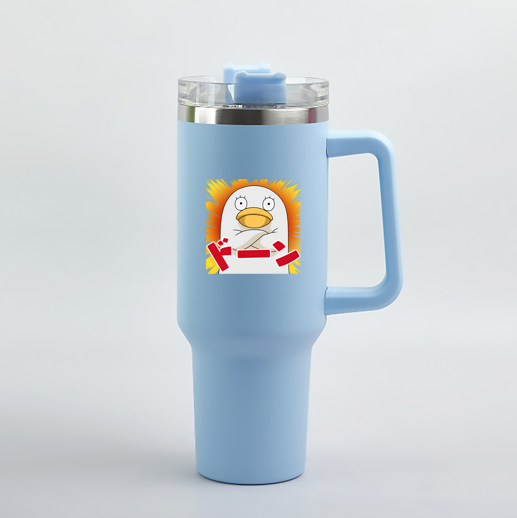 （画像用） ぎんたま 坂田銀時（さかたぎんとき） 神楽 志村新八（しむら しんぱち） GINTAMA Sakata Gintoki Kagura Shimura Shinpachi 1200mL車用タンブラー（カラープリント）