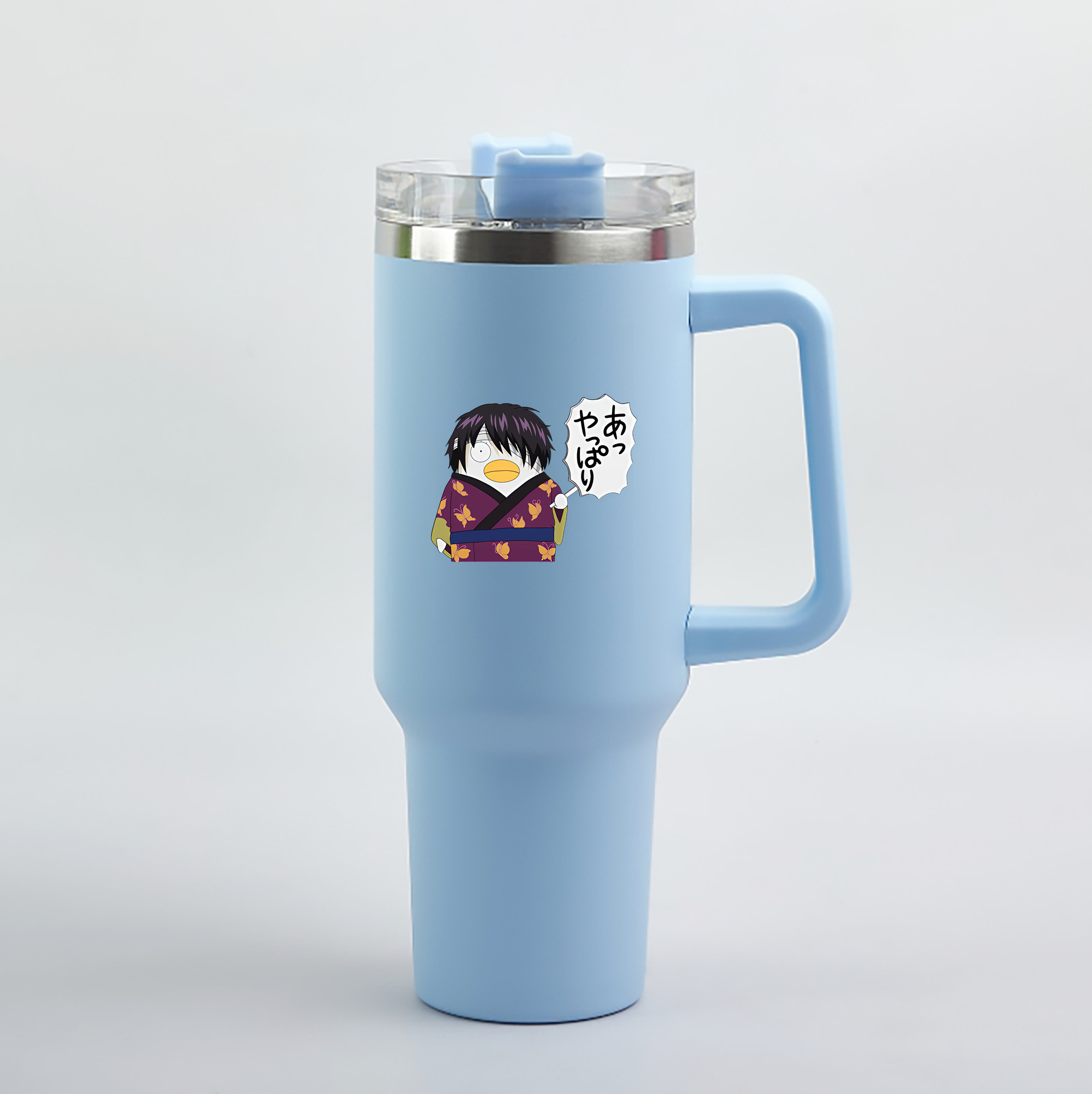 （画像用） ぎんたま 坂田銀時（さかたぎんとき） 神楽 志村新八（しむら しんぱち） GINTAMA Sakata Gintoki Kagura Shimura Shinpachi 1200mL車用タンブラー（カラープリント）