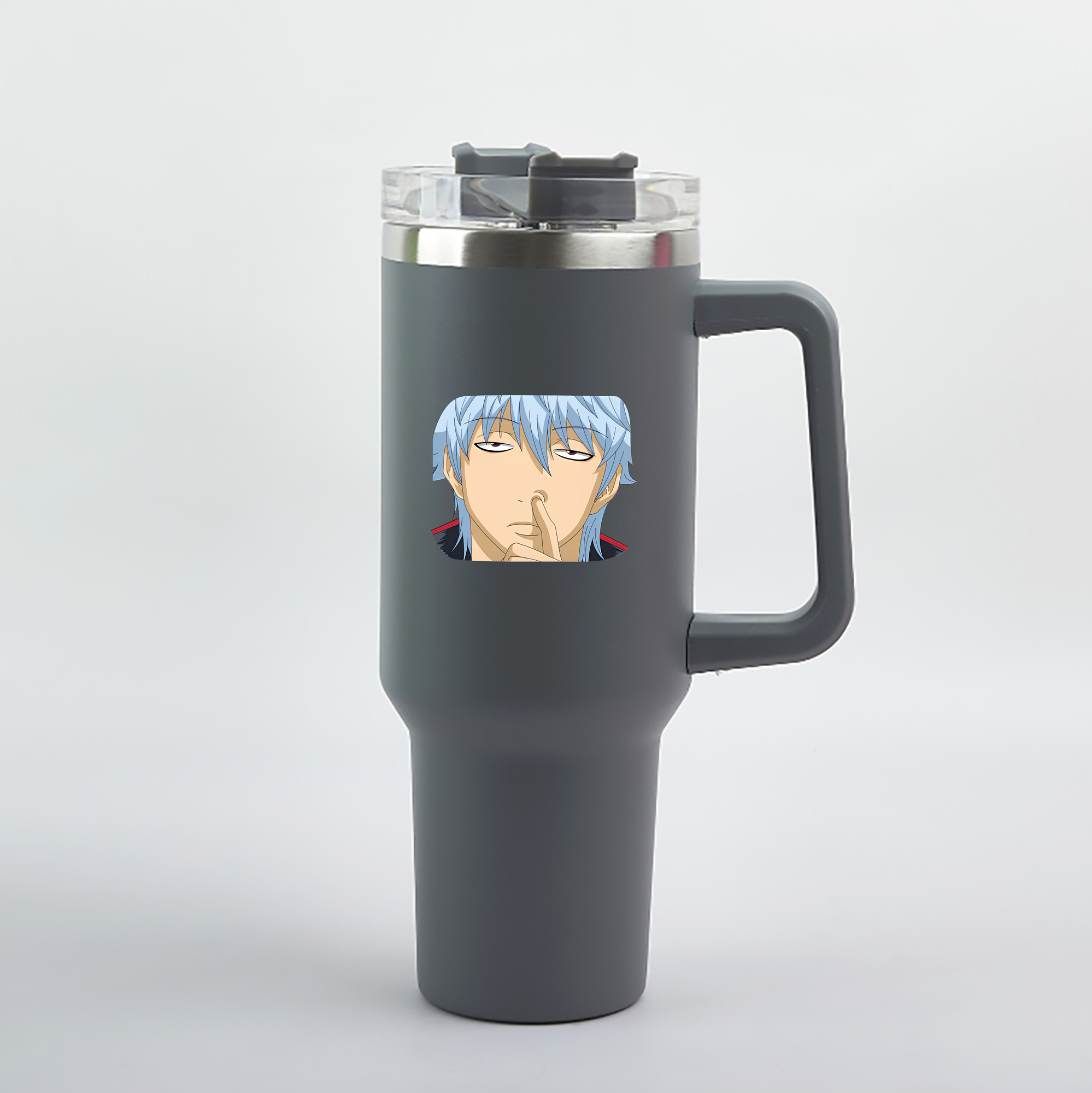 （画像用） ぎんたま 坂田銀時（さかたぎんとき） 神楽 志村新八（しむら しんぱち） GINTAMA Sakata Gintoki Kagura Shimura Shinpachi 1200mL車用タンブラー（カラープリント）
