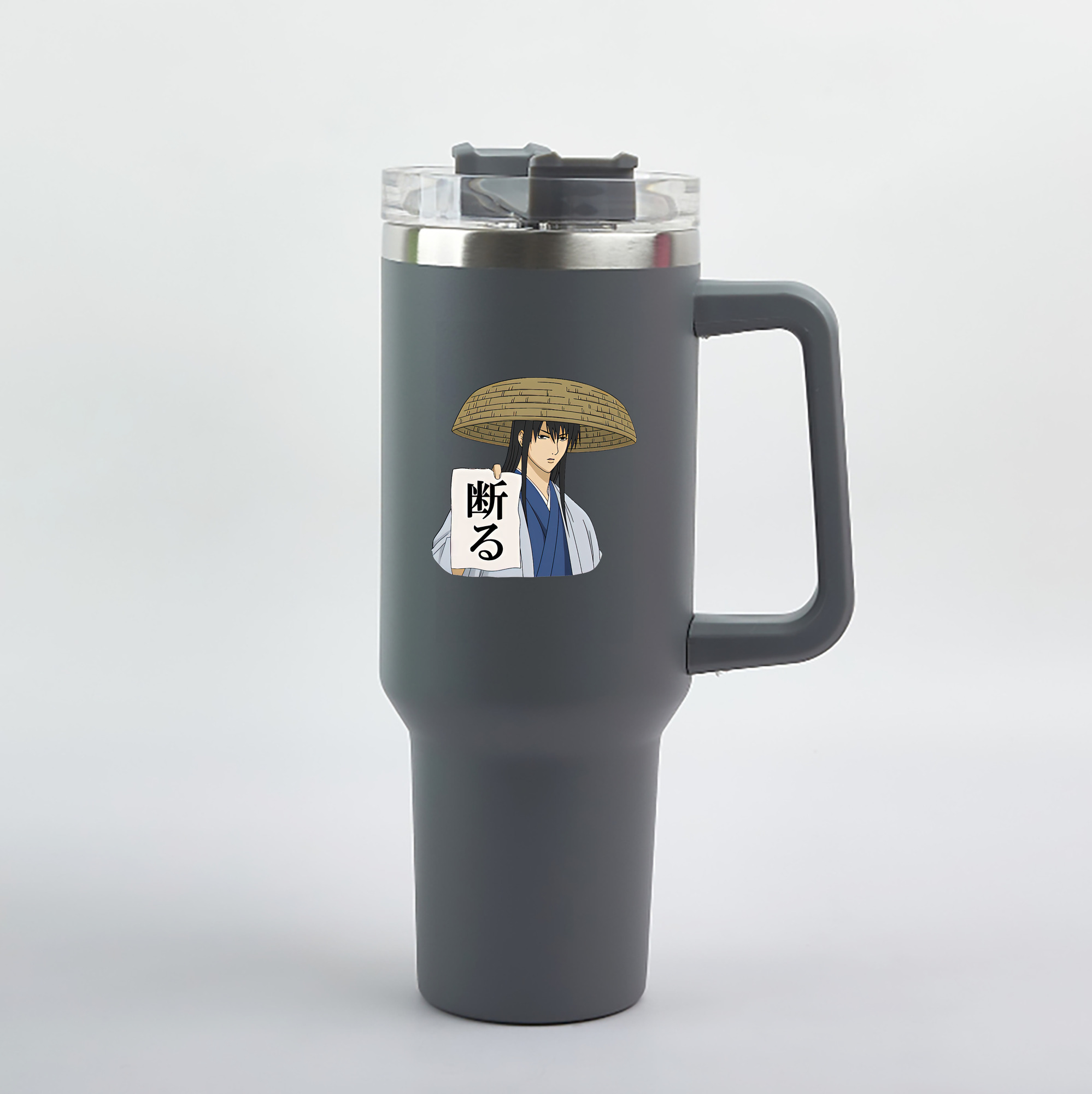 （画像用） ぎんたま 坂田銀時（さかたぎんとき） 神楽 志村新八（しむら しんぱち） GINTAMA Sakata Gintoki Kagura Shimura Shinpachi 1200mL車用タンブラー（カラープリント）