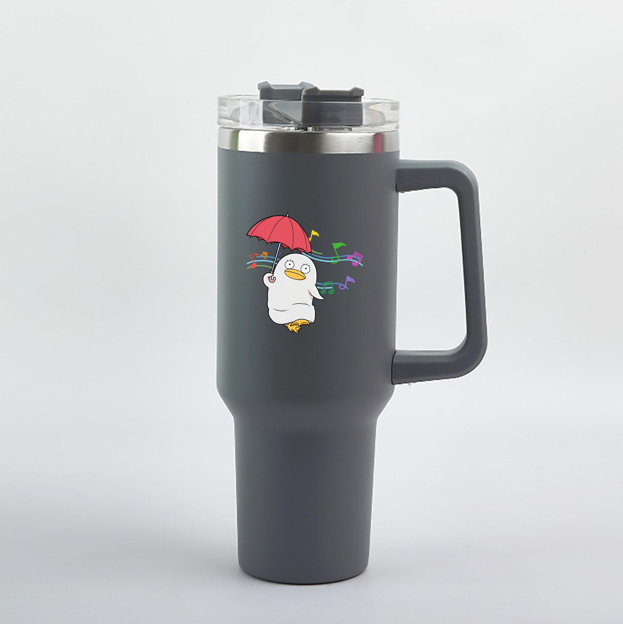 （画像用） ぎんたま 坂田銀時（さかたぎんとき） 神楽 志村新八（しむら しんぱち） GINTAMA Sakata Gintoki Kagura Shimura Shinpachi 1200mL車用タンブラー（カラープリント）