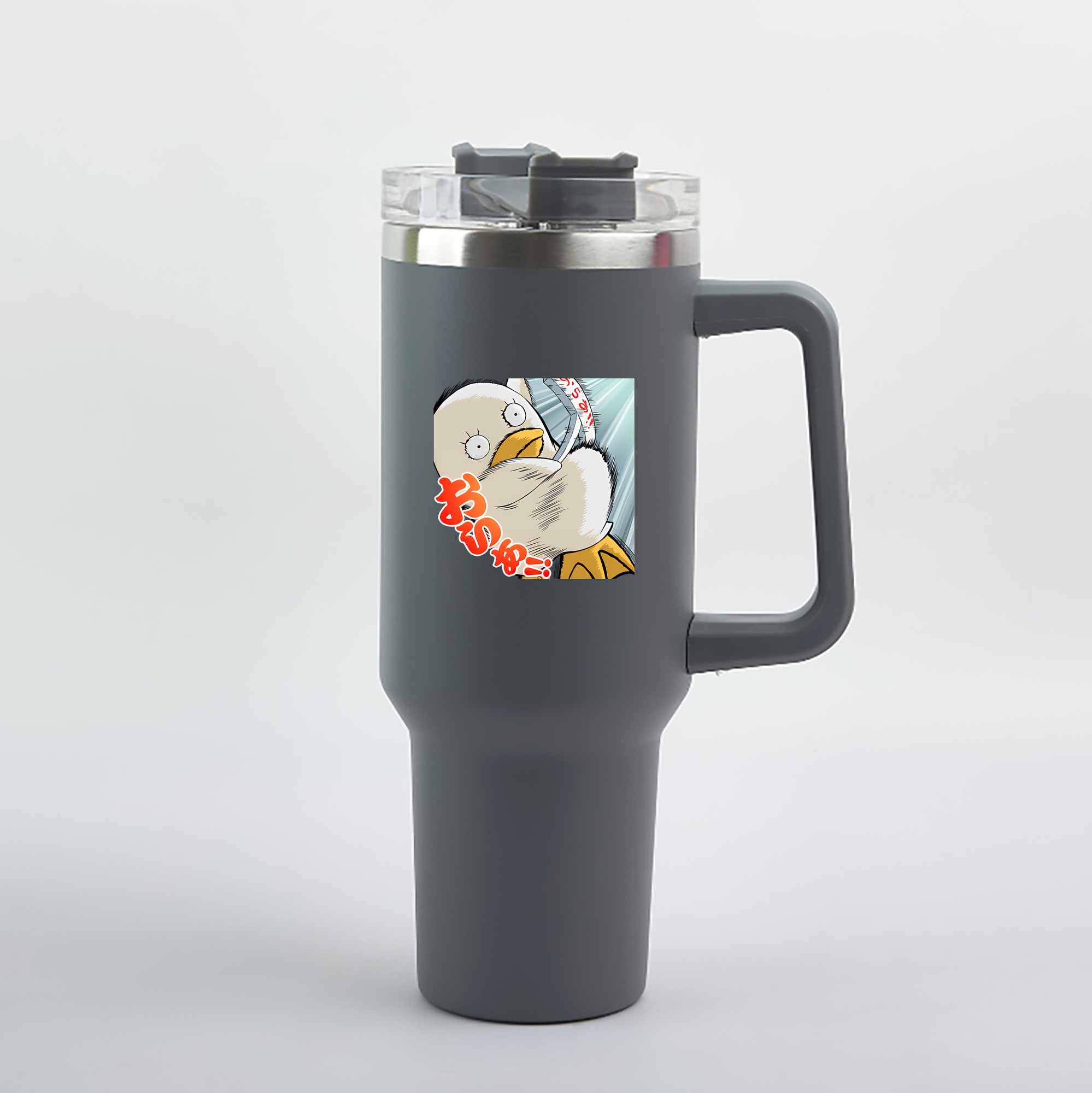 （画像用） ぎんたま 坂田銀時（さかたぎんとき） 神楽 志村新八（しむら しんぱち） GINTAMA Sakata Gintoki Kagura Shimura Shinpachi 1200mL車用タンブラー（カラープリント）