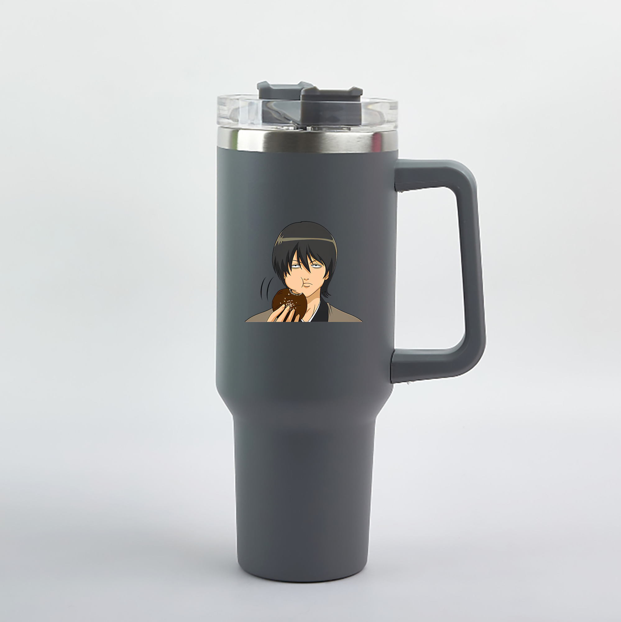 （画像用） ぎんたま 坂田銀時（さかたぎんとき） 神楽 志村新八（しむら しんぱち） GINTAMA Sakata Gintoki Kagura Shimura Shinpachi 1200mL車用タンブラー（カラープリント）