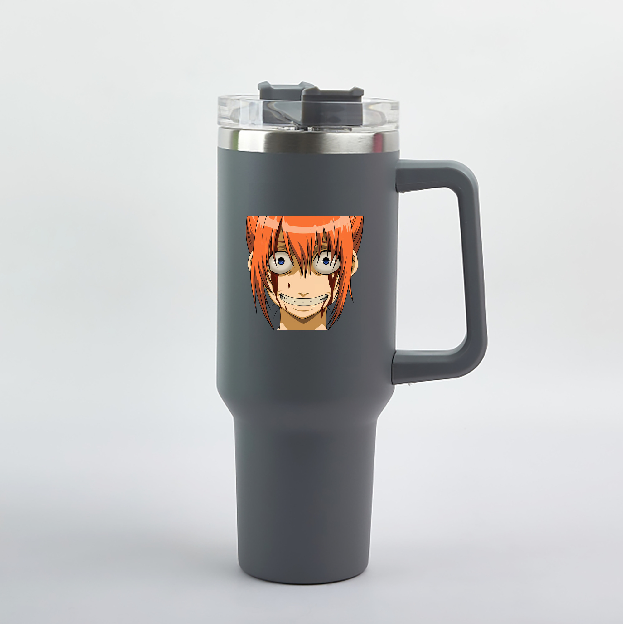 （画像用） ぎんたま 坂田銀時（さかたぎんとき） 神楽 志村新八（しむら しんぱち） GINTAMA Sakata Gintoki Kagura Shimura Shinpachi 1200mL車用タンブラー（カラープリント）