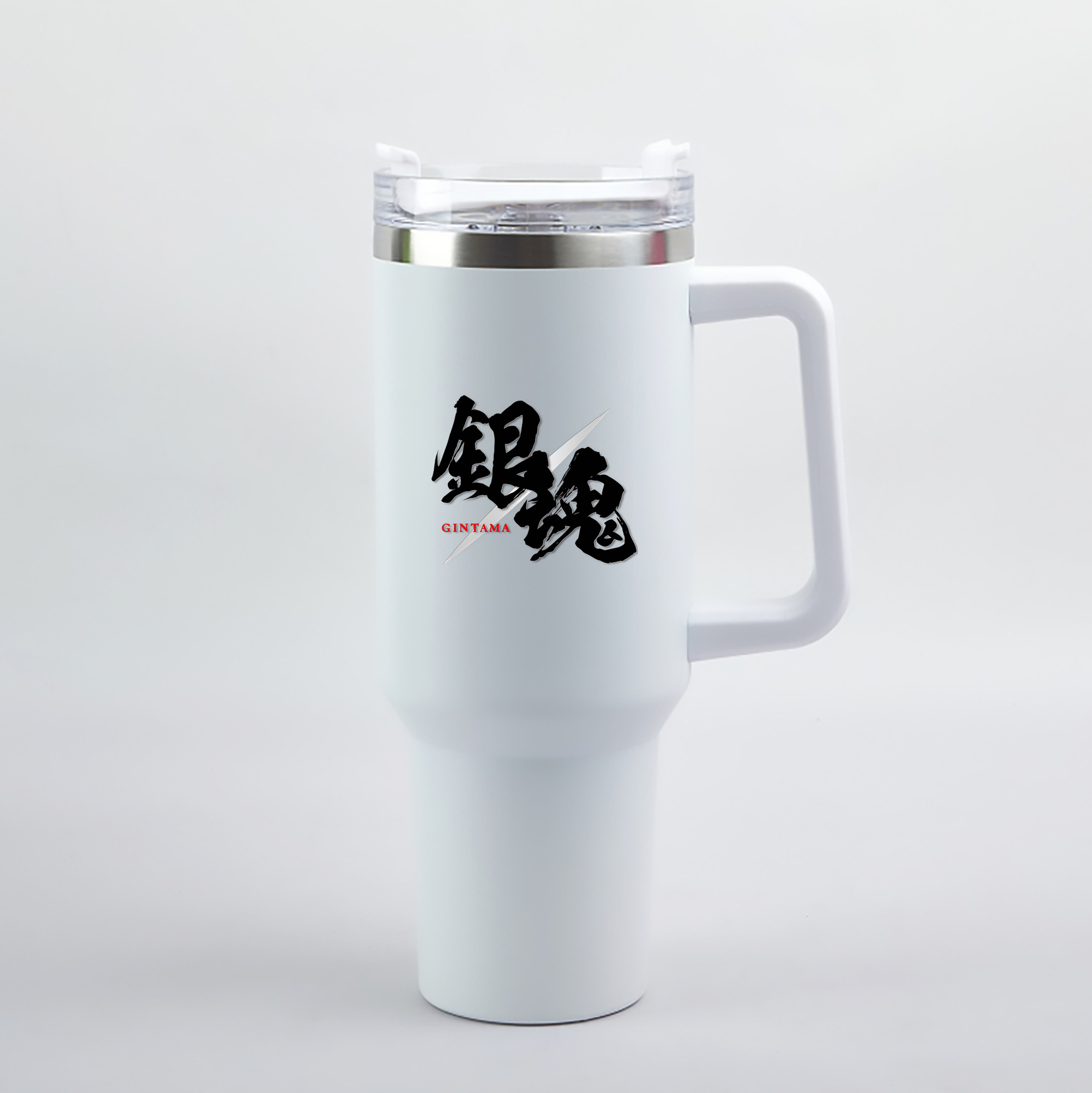 （画像用） ぎんたま 坂田銀時（さかたぎんとき） 神楽 志村新八（しむら しんぱち） GINTAMA Sakata Gintoki Kagura Shimura Shinpachi 1200mL車用タンブラー（カラープリント）