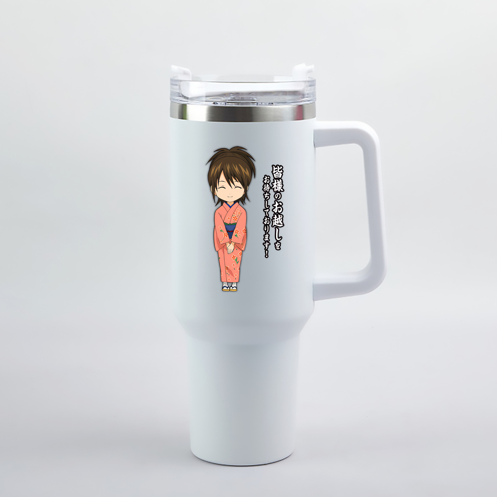 （画像用） ぎんたま 坂田銀時（さかたぎんとき） 神楽 志村新八（しむら しんぱち） GINTAMA Sakata Gintoki Kagura Shimura Shinpachi 1200mL車用タンブラー（カラープリント）