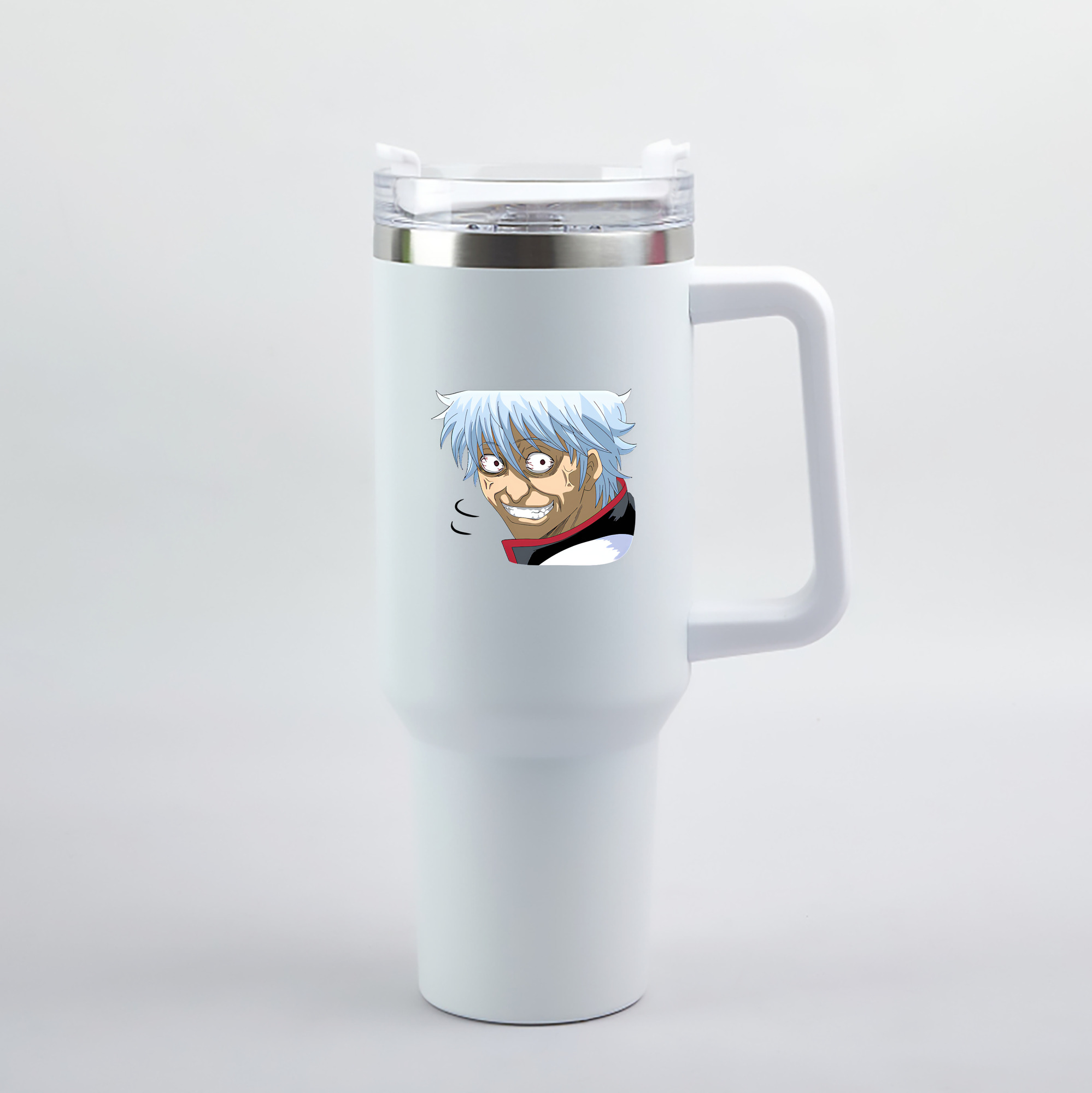 （画像用） ぎんたま 坂田銀時（さかたぎんとき） 神楽 志村新八（しむら しんぱち） GINTAMA Sakata Gintoki Kagura Shimura Shinpachi 1200mL車用タンブラー（カラープリント）