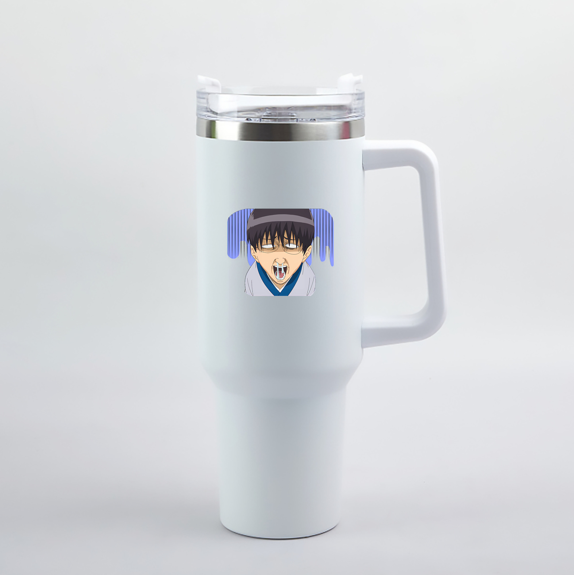 （画像用） ぎんたま 坂田銀時（さかたぎんとき） 神楽 志村新八（しむら しんぱち） GINTAMA Sakata Gintoki Kagura Shimura Shinpachi 1200mL車用タンブラー（カラープリント）