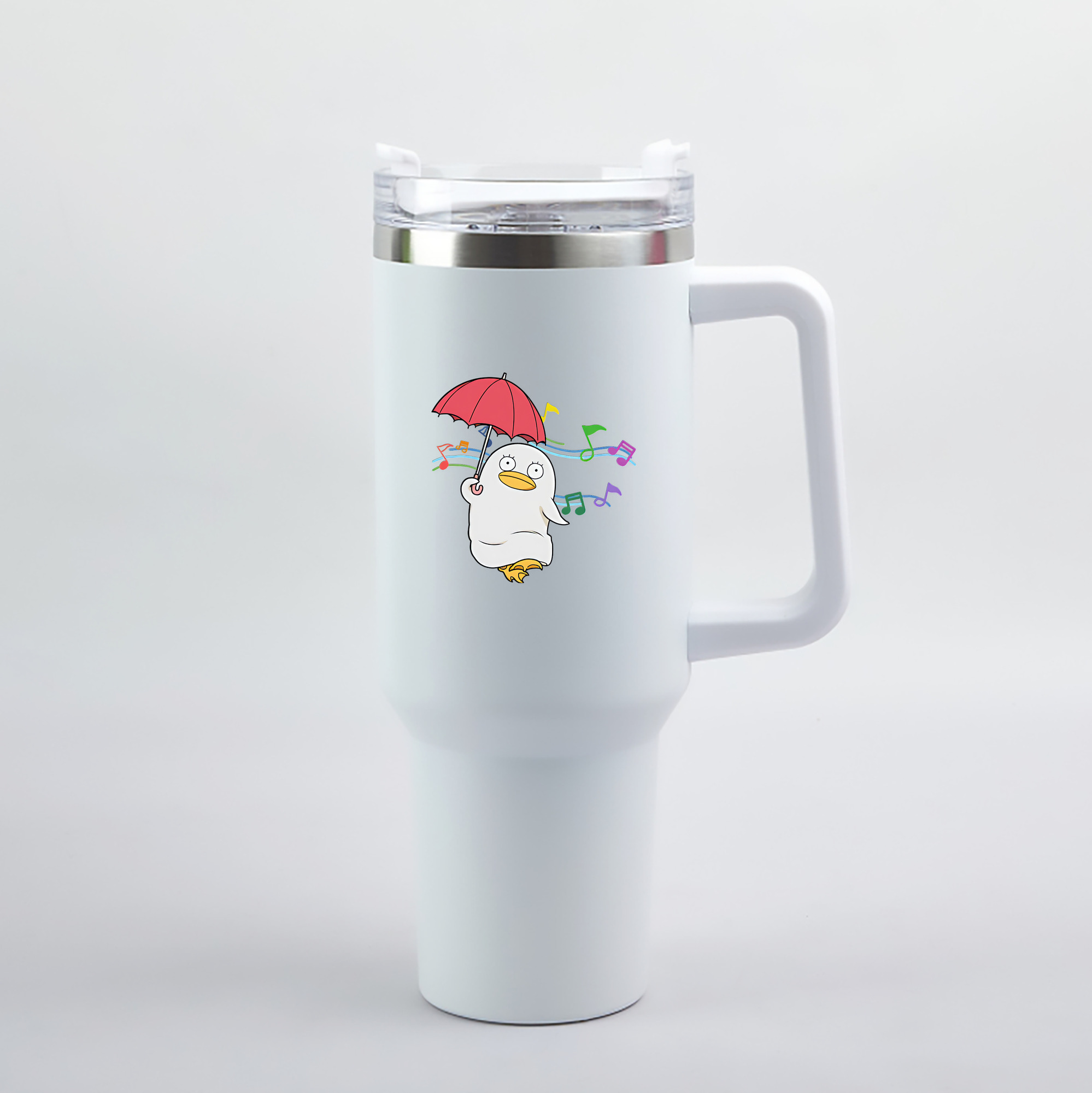 （画像用） ぎんたま 坂田銀時（さかたぎんとき） 神楽 志村新八（しむら しんぱち） GINTAMA Sakata Gintoki Kagura Shimura Shinpachi 1200mL車用タンブラー（カラープリント）