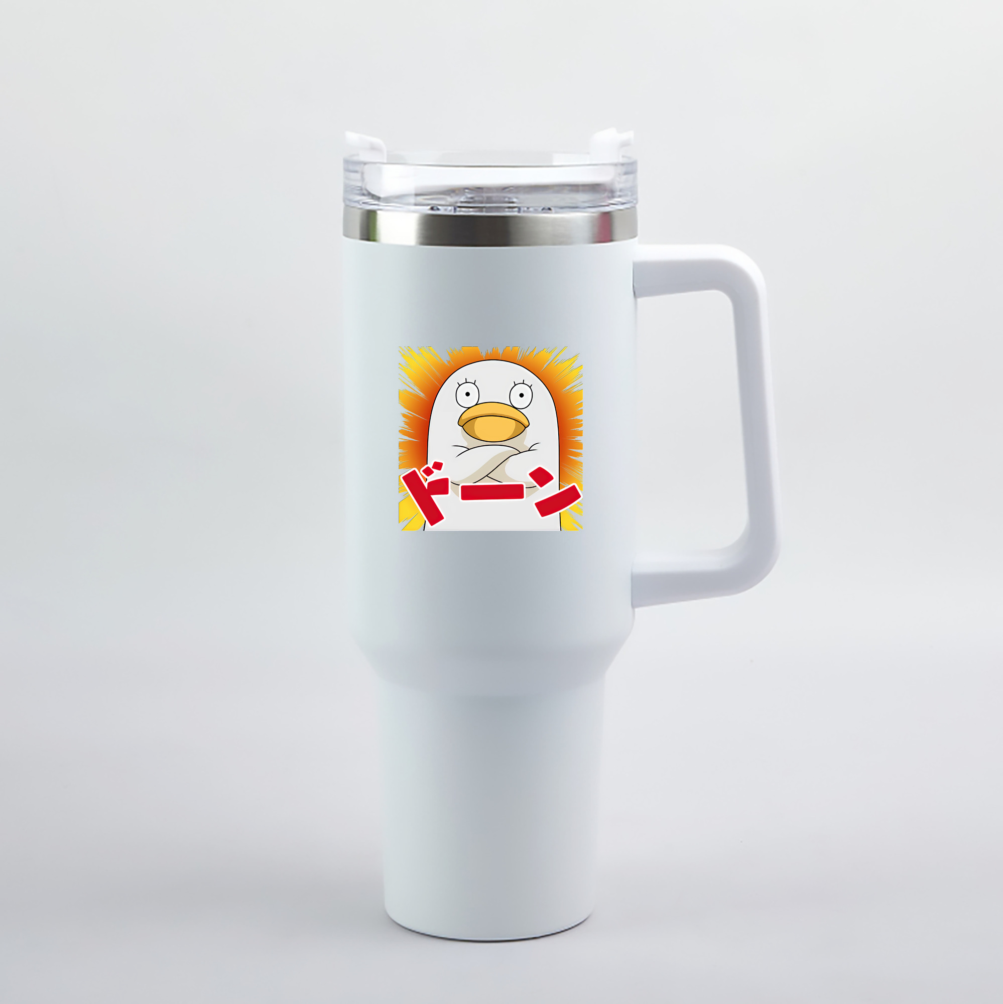 （画像用） ぎんたま 坂田銀時（さかたぎんとき） 神楽 志村新八（しむら しんぱち） GINTAMA Sakata Gintoki Kagura Shimura Shinpachi 1200mL車用タンブラー（カラープリント）