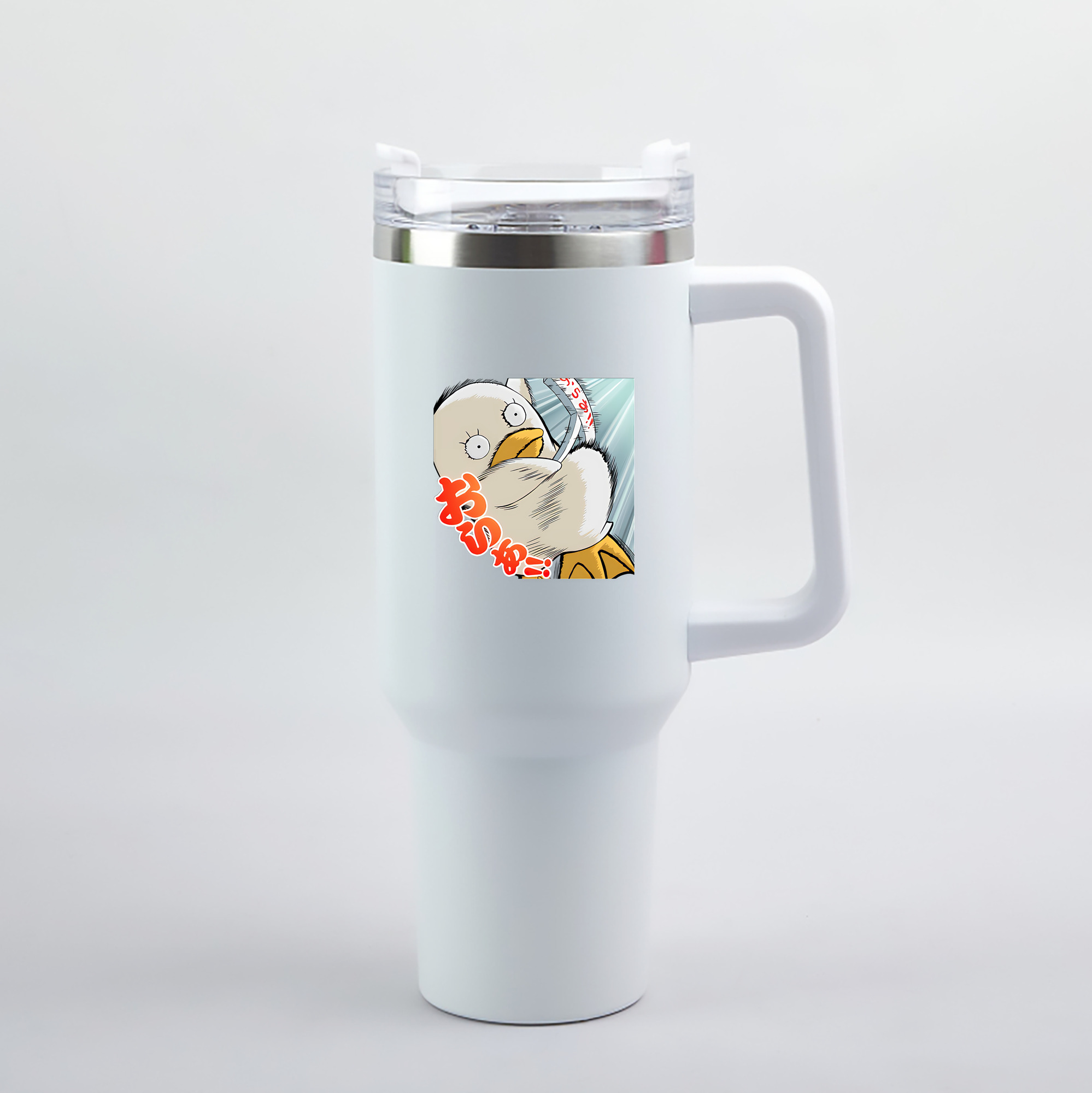 （画像用） ぎんたま 坂田銀時（さかたぎんとき） 神楽 志村新八（しむら しんぱち） GINTAMA Sakata Gintoki Kagura Shimura Shinpachi 1200mL車用タンブラー（カラープリント）
