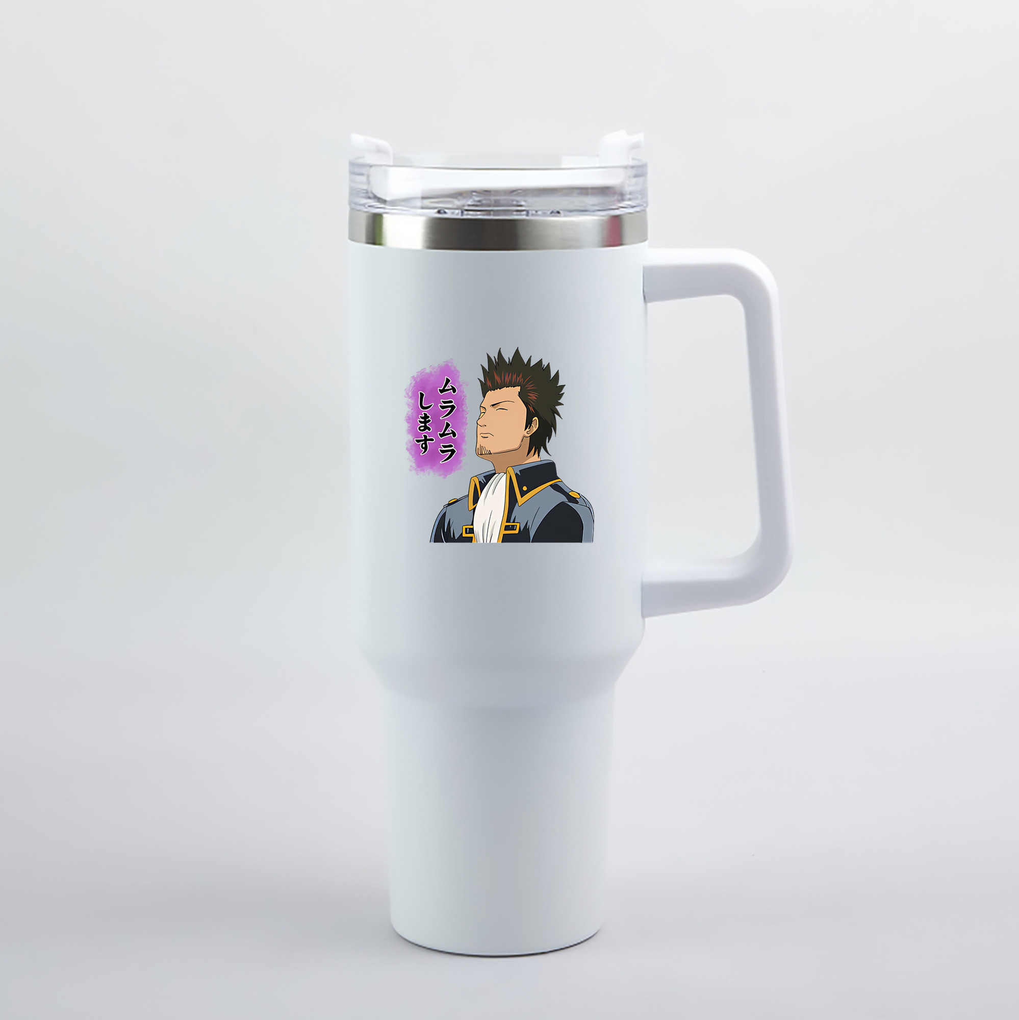 （画像用） ぎんたま 坂田銀時（さかたぎんとき） 神楽 志村新八（しむら しんぱち） GINTAMA Sakata Gintoki Kagura Shimura Shinpachi 1200mL車用タンブラー（カラープリント）