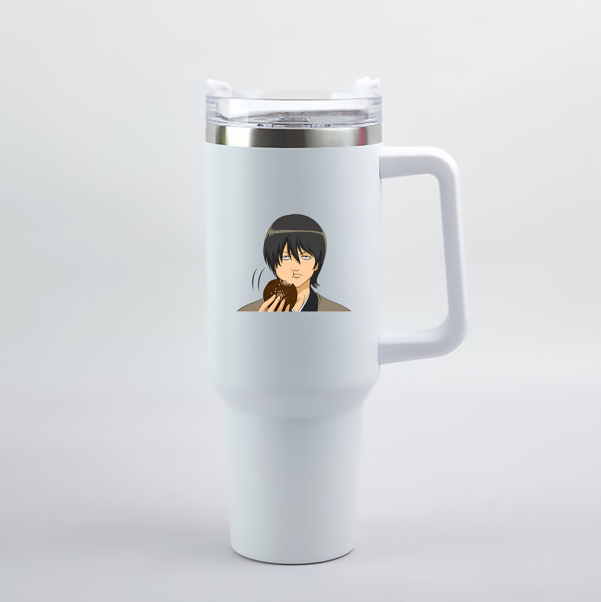 （画像用） ぎんたま 坂田銀時（さかたぎんとき） 神楽 志村新八（しむら しんぱち） GINTAMA Sakata Gintoki Kagura Shimura Shinpachi 1200mL車用タンブラー（カラープリント）