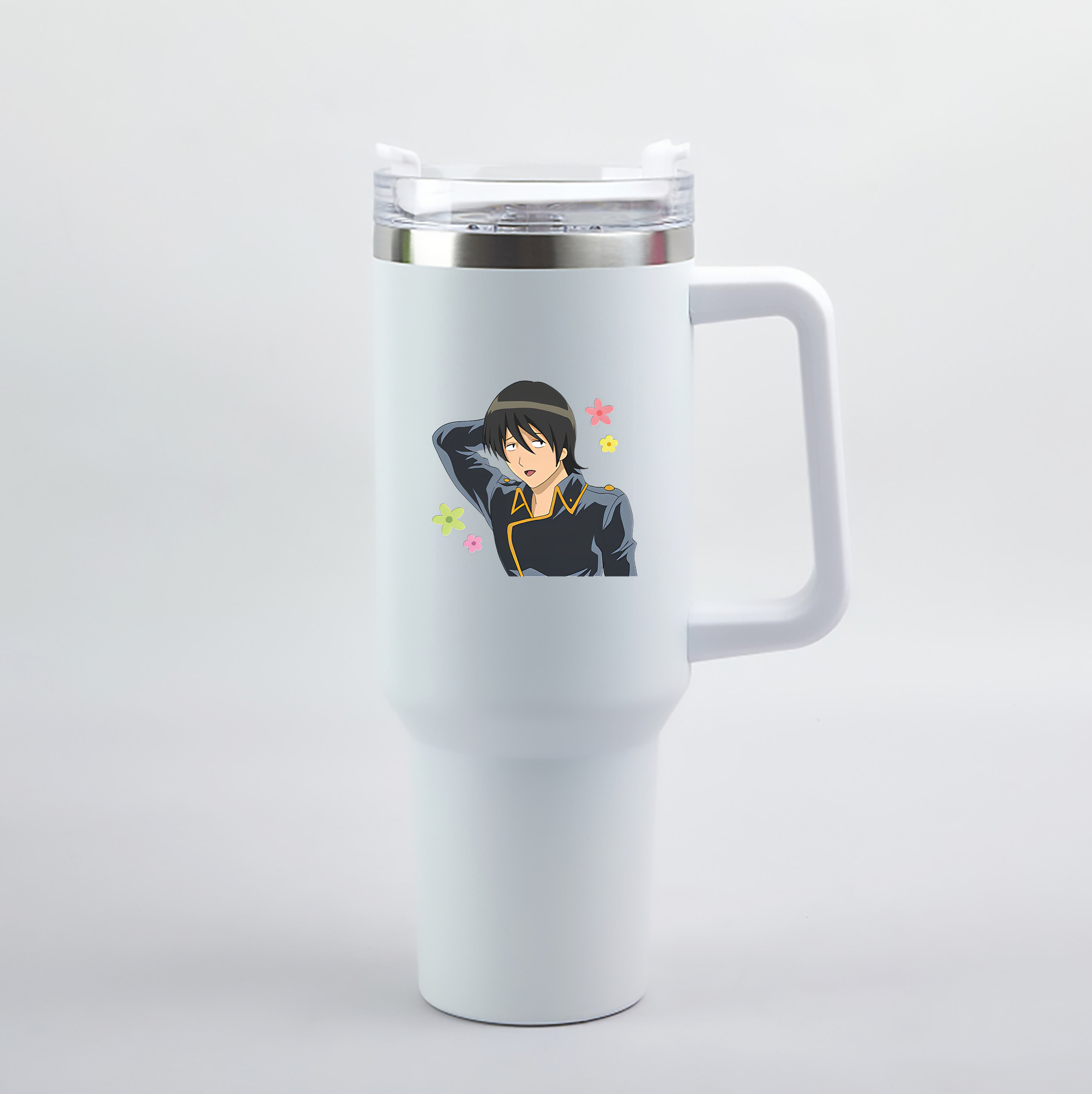 （画像用） ぎんたま 坂田銀時（さかたぎんとき） 神楽 志村新八（しむら しんぱち） GINTAMA Sakata Gintoki Kagura Shimura Shinpachi 1200mL車用タンブラー（カラープリント）