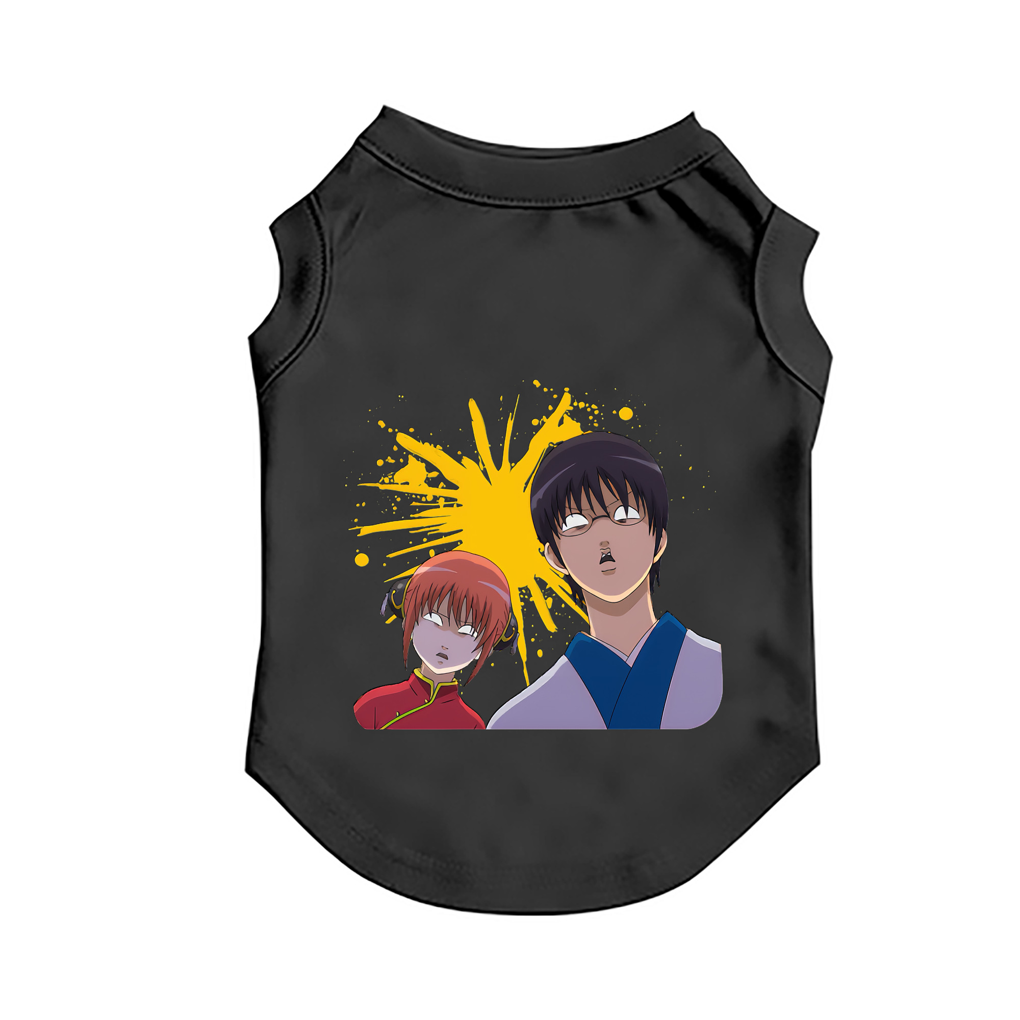 （画像用） ぎんたま 坂田銀時（さかたぎんとき） 神楽 志村新八（しむら しんぱち） GINTAMA Sakata Gintoki Kagura Shimura Shinpachi ペット用ベスト