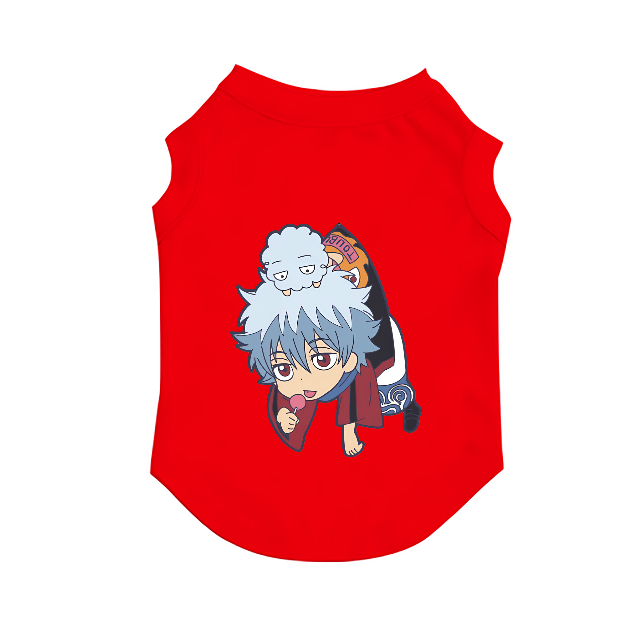 （画像用） ぎんたま 坂田銀時（さかたぎんとき） 神楽 志村新八（しむら しんぱち） GINTAMA Sakata Gintoki Kagura Shimura Shinpachi ペット用ベスト