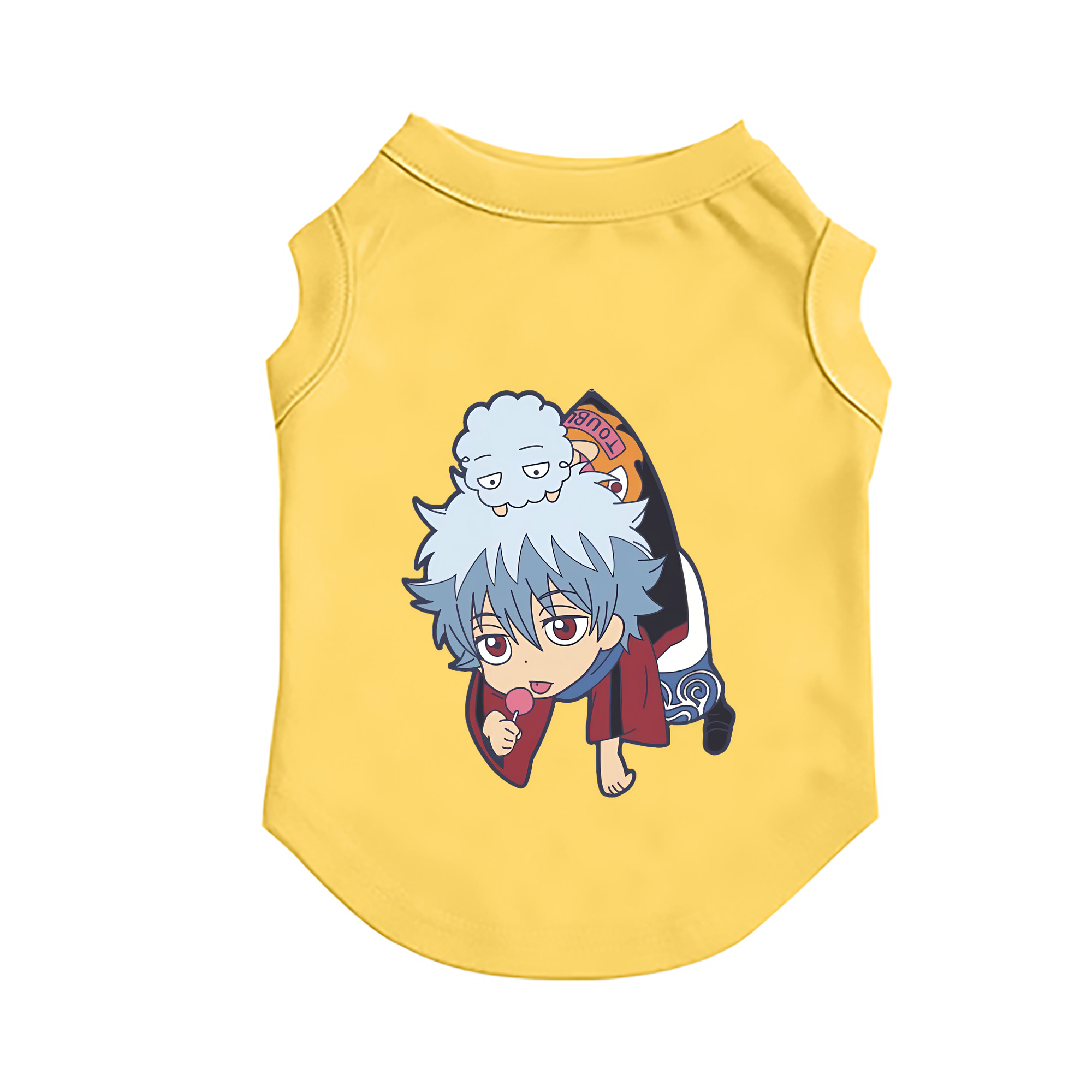 （画像用） ぎんたま 坂田銀時（さかたぎんとき） 神楽 志村新八（しむら しんぱち） GINTAMA Sakata Gintoki Kagura Shimura Shinpachi ペット用ベスト