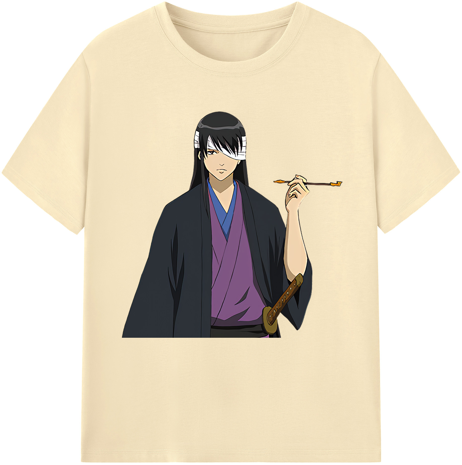 （画像用） ぎんたま 坂田銀時（さかたぎんとき） 神楽 志村新八（しむら しんぱち） GINTAMA Sakata Gintoki Kagura Shimura Shinpachi 綿100％半袖Tシャツ（フロントプリント）