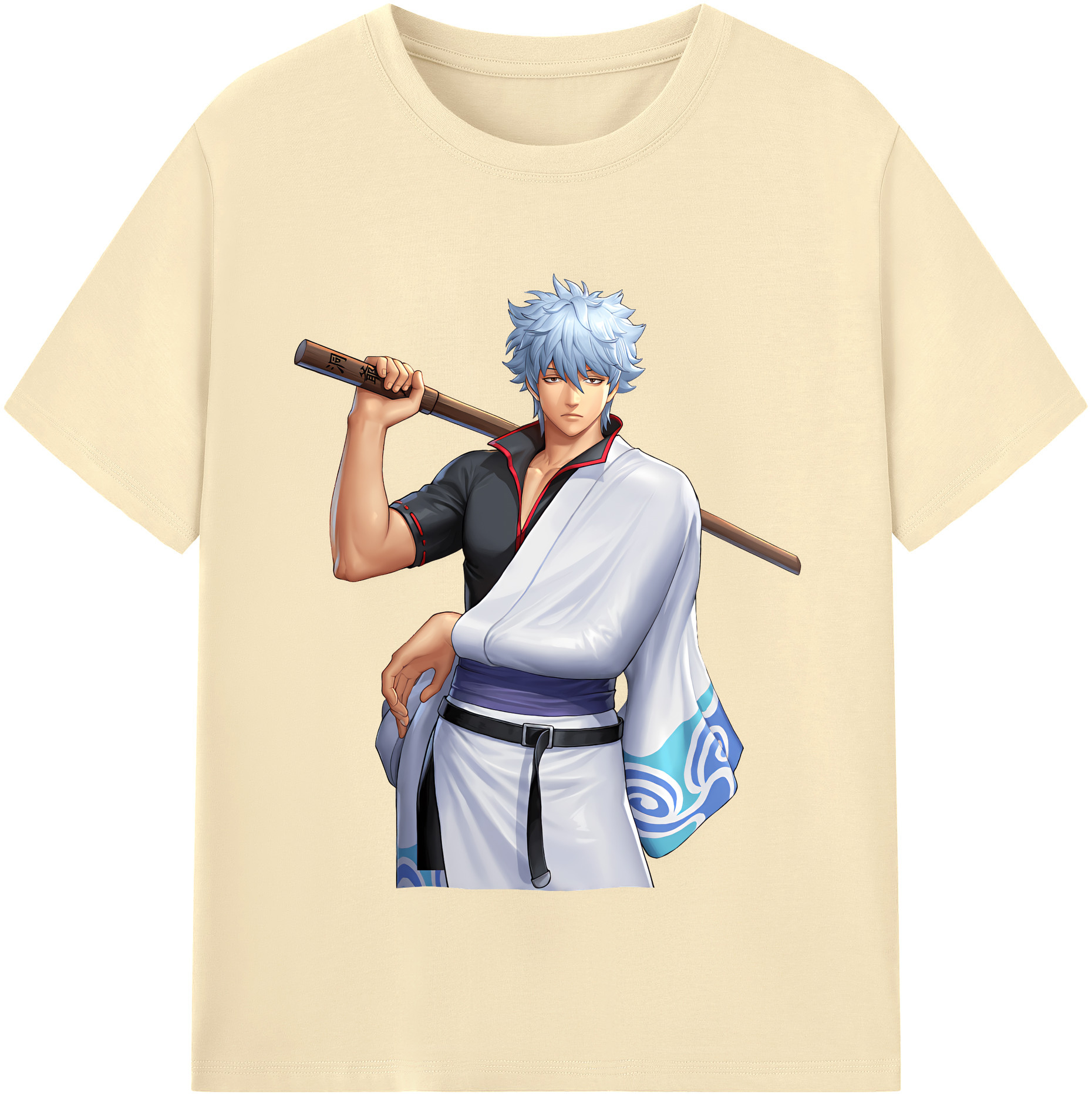 （画像用） ぎんたま 坂田銀時（さかたぎんとき） 神楽 志村新八（しむら しんぱち） GINTAMA Sakata Gintoki Kagura Shimura Shinpachi 綿100％半袖Tシャツ（フロントプリント）