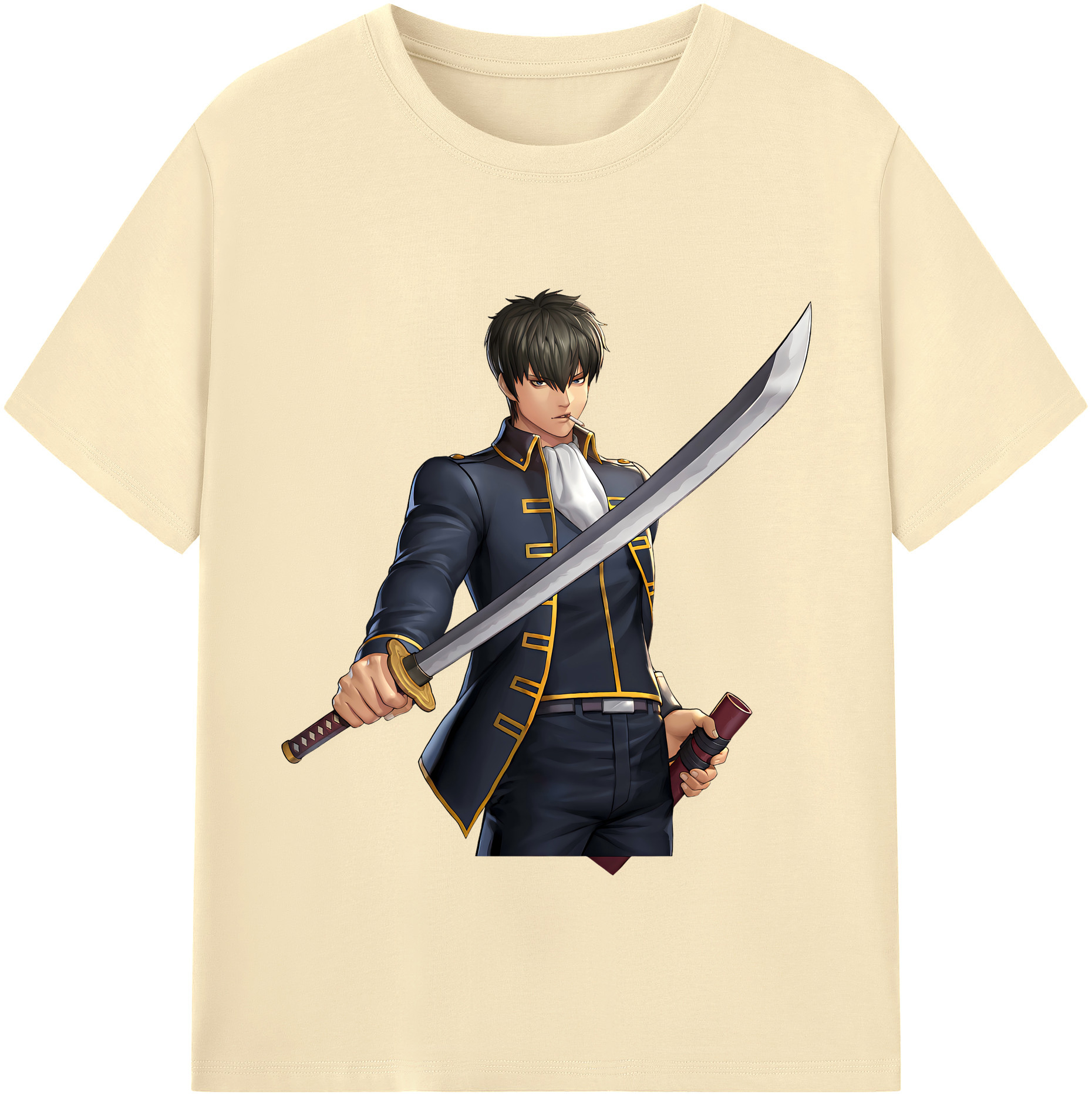 （画像用） ぎんたま 坂田銀時（さかたぎんとき） 神楽 志村新八（しむら しんぱち） GINTAMA Sakata Gintoki Kagura Shimura Shinpachi 綿100％半袖Tシャツ（フロントプリント）