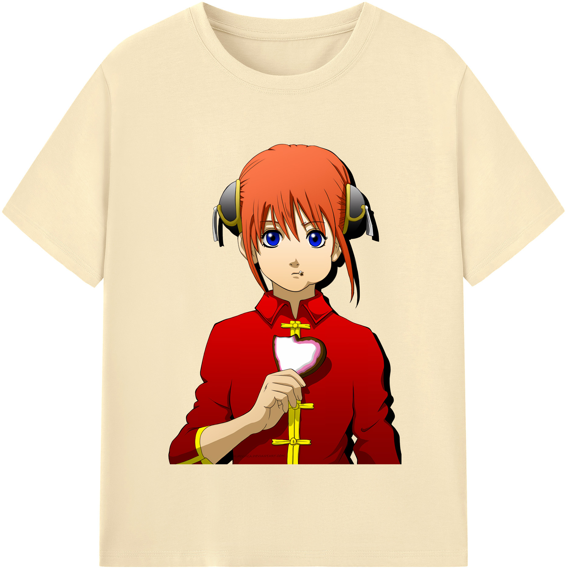 （画像用） ぎんたま 坂田銀時（さかたぎんとき） 神楽 志村新八（しむら しんぱち） GINTAMA Sakata Gintoki Kagura Shimura Shinpachi 綿100％半袖Tシャツ（フロントプリント）