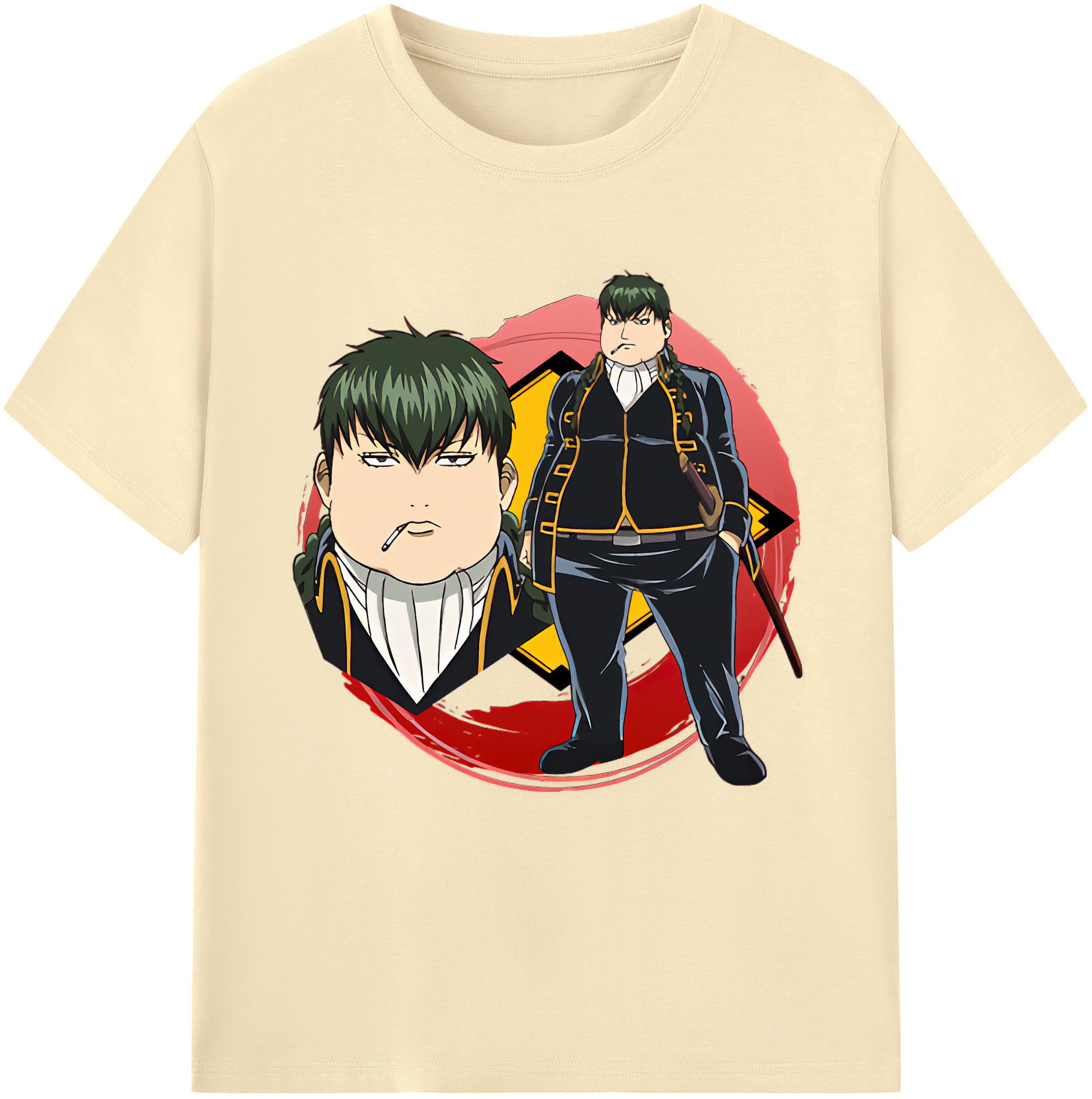 （画像用） ぎんたま 坂田銀時（さかたぎんとき） 神楽 志村新八（しむら しんぱち） GINTAMA Sakata Gintoki Kagura Shimura Shinpachi 綿100％半袖Tシャツ（フロントプリント）