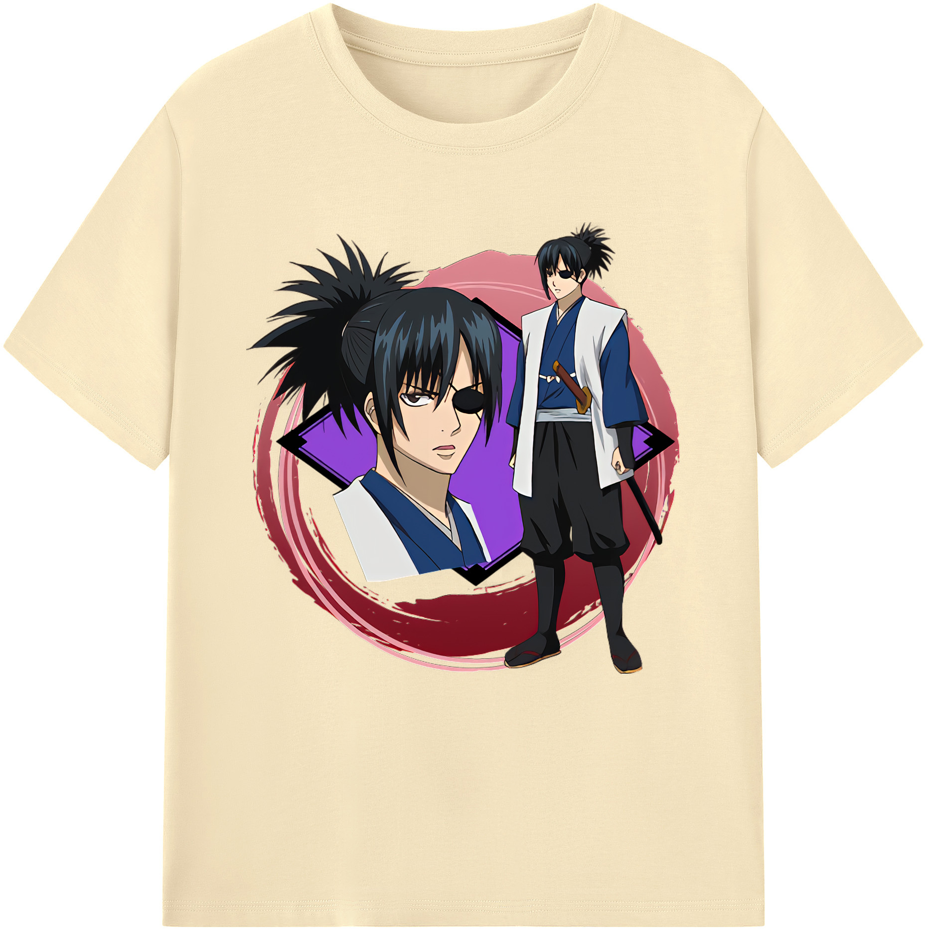 （画像用） ぎんたま 坂田銀時（さかたぎんとき） 神楽 志村新八（しむら しんぱち） GINTAMA Sakata Gintoki Kagura Shimura Shinpachi 綿100％半袖Tシャツ（フロントプリント）