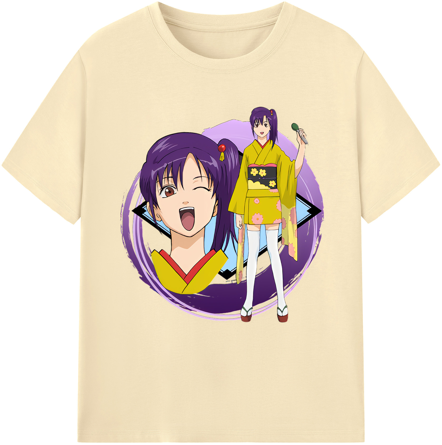 （画像用） ぎんたま 坂田銀時（さかたぎんとき） 神楽 志村新八（しむら しんぱち） GINTAMA Sakata Gintoki Kagura Shimura Shinpachi 綿100％半袖Tシャツ（フロントプリント）