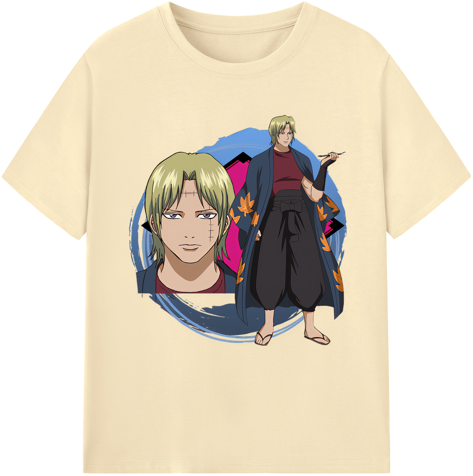 （画像用） ぎんたま 坂田銀時（さかたぎんとき） 神楽 志村新八（しむら しんぱち） GINTAMA Sakata Gintoki Kagura Shimura Shinpachi 綿100％半袖Tシャツ（フロントプリント）
