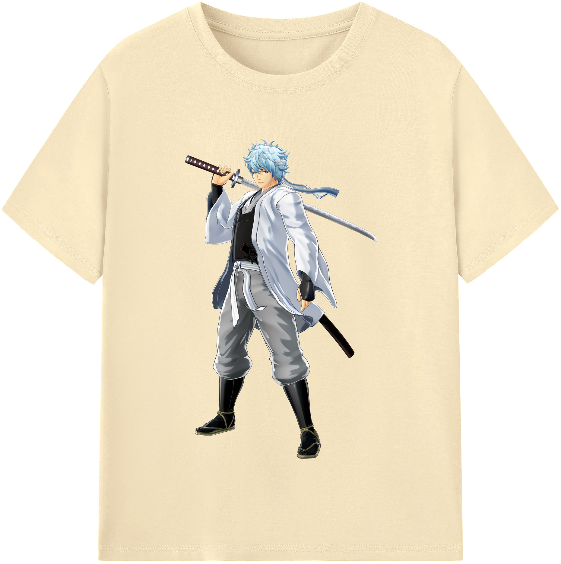 （画像用） ぎんたま 坂田銀時（さかたぎんとき） 神楽 志村新八（しむら しんぱち） GINTAMA Sakata Gintoki Kagura Shimura Shinpachi 綿100％半袖Tシャツ（フロントプリント）