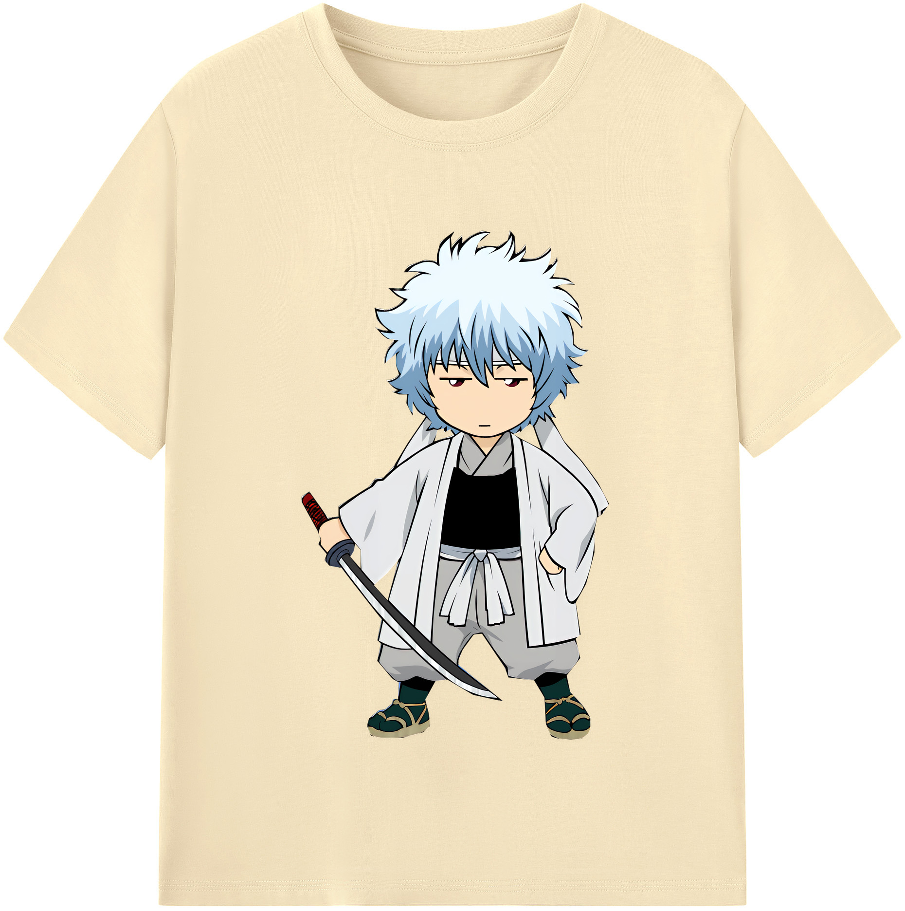 （画像用） ぎんたま 坂田銀時（さかたぎんとき） 神楽 志村新八（しむら しんぱち） GINTAMA Sakata Gintoki Kagura Shimura Shinpachi 綿100％半袖Tシャツ（フロントプリント）