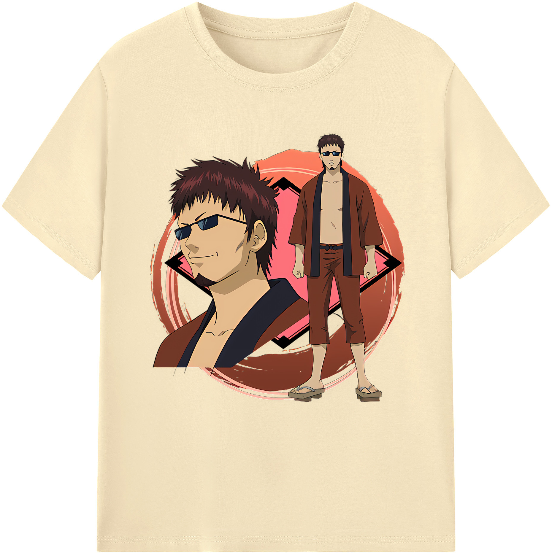 （画像用） ぎんたま 坂田銀時（さかたぎんとき） 神楽 志村新八（しむら しんぱち） GINTAMA Sakata Gintoki Kagura Shimura Shinpachi 綿100％半袖Tシャツ（フロントプリント）
