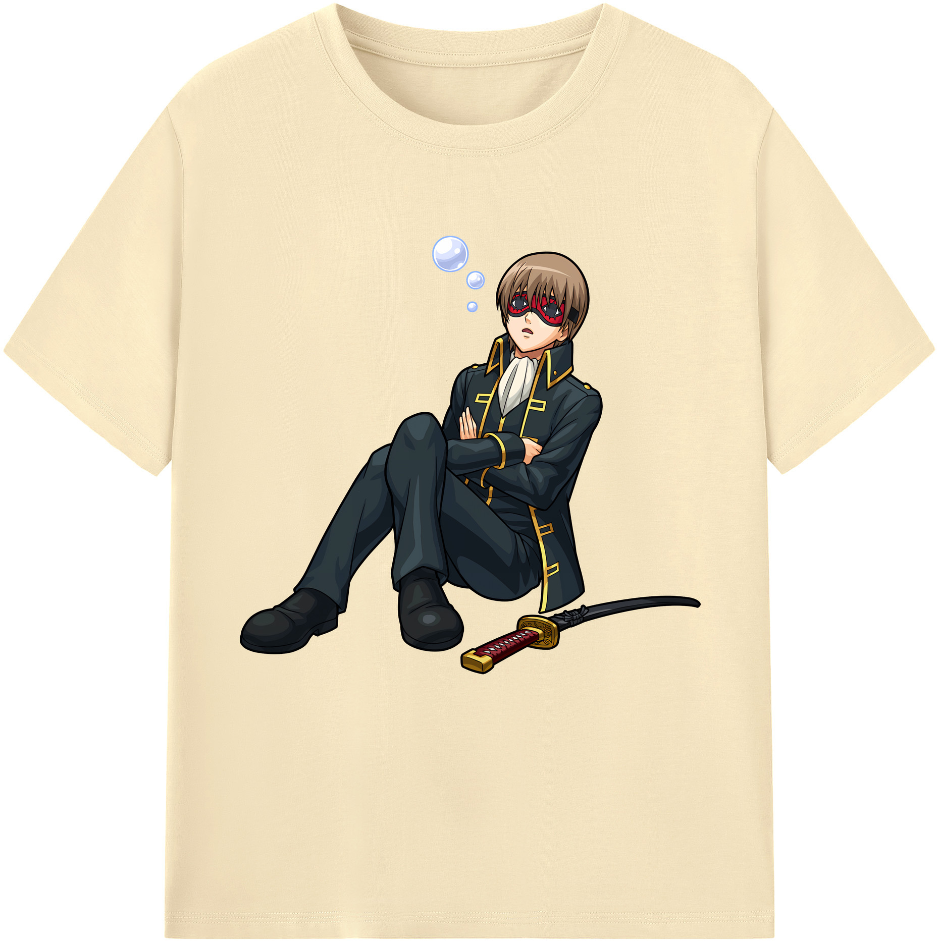 （画像用） ぎんたま 坂田銀時（さかたぎんとき） 神楽 志村新八（しむら しんぱち） GINTAMA Sakata Gintoki Kagura Shimura Shinpachi 綿100％半袖Tシャツ（フロントプリント）