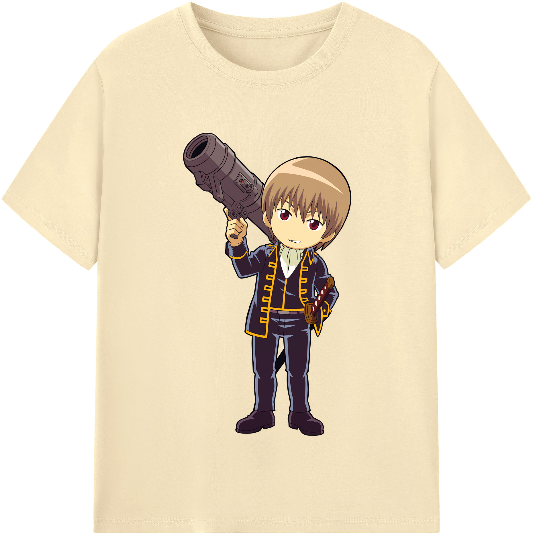 （画像用） ぎんたま 坂田銀時（さかたぎんとき） 神楽 志村新八（しむら しんぱち） GINTAMA Sakata Gintoki Kagura Shimura Shinpachi 綿100％半袖Tシャツ（フロントプリント）