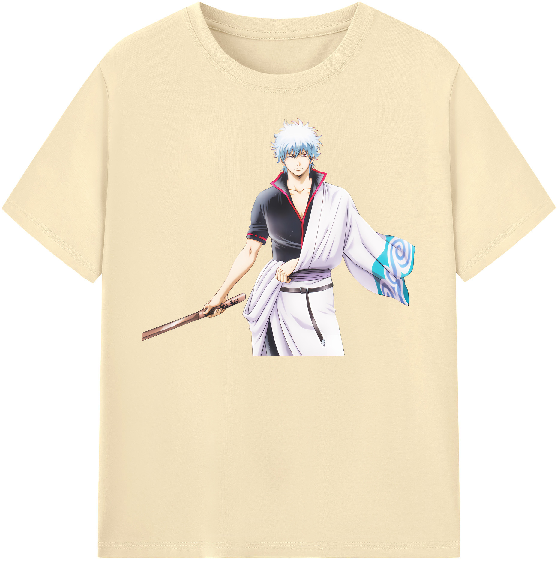 （画像用） ぎんたま 坂田銀時（さかたぎんとき） 神楽 志村新八（しむら しんぱち） GINTAMA Sakata Gintoki Kagura Shimura Shinpachi 綿100％半袖Tシャツ（フロントプリント）
