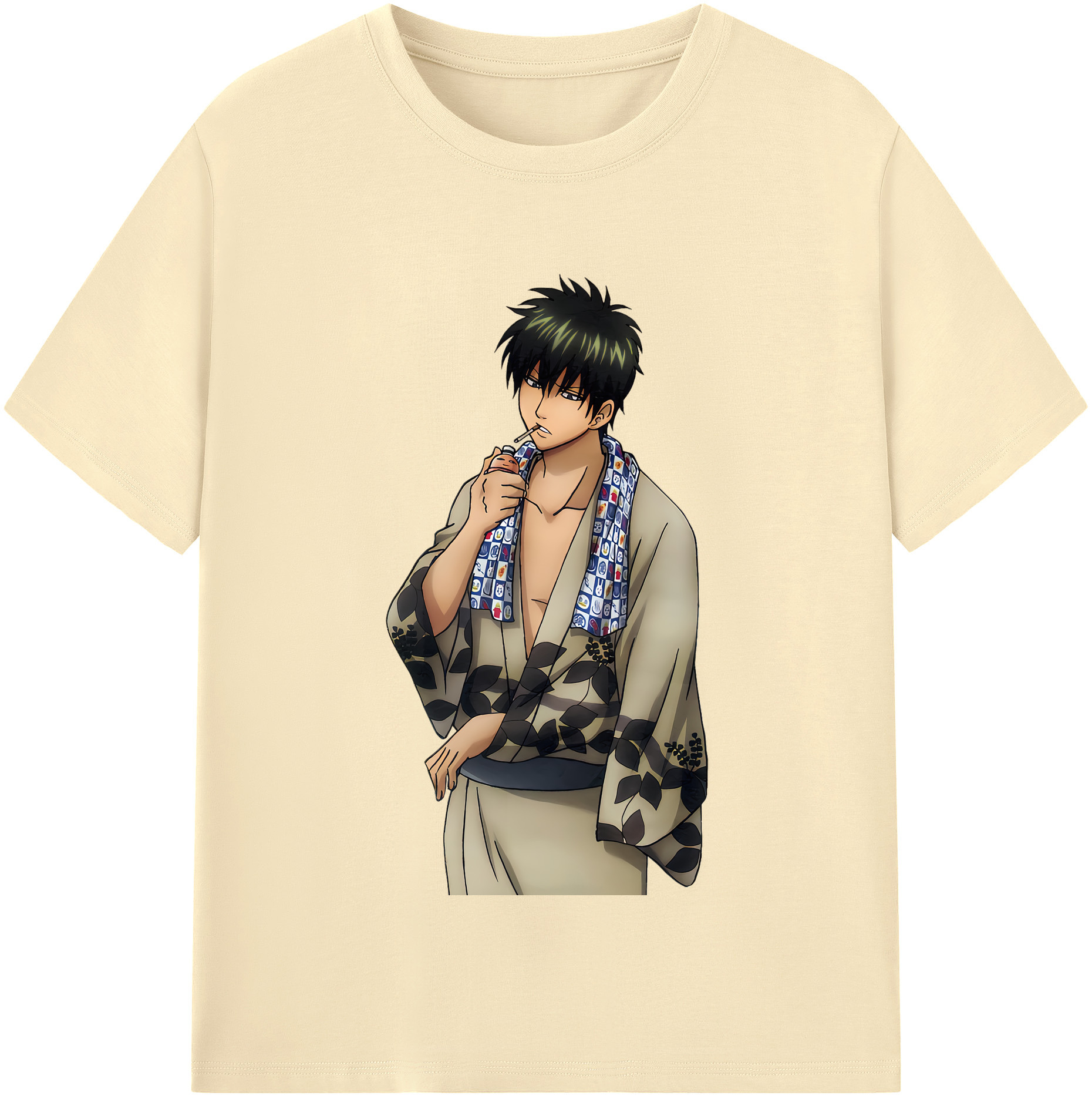 （画像用） ぎんたま 坂田銀時（さかたぎんとき） 神楽 志村新八（しむら しんぱち） GINTAMA Sakata Gintoki Kagura Shimura Shinpachi 綿100％半袖Tシャツ（フロントプリント）