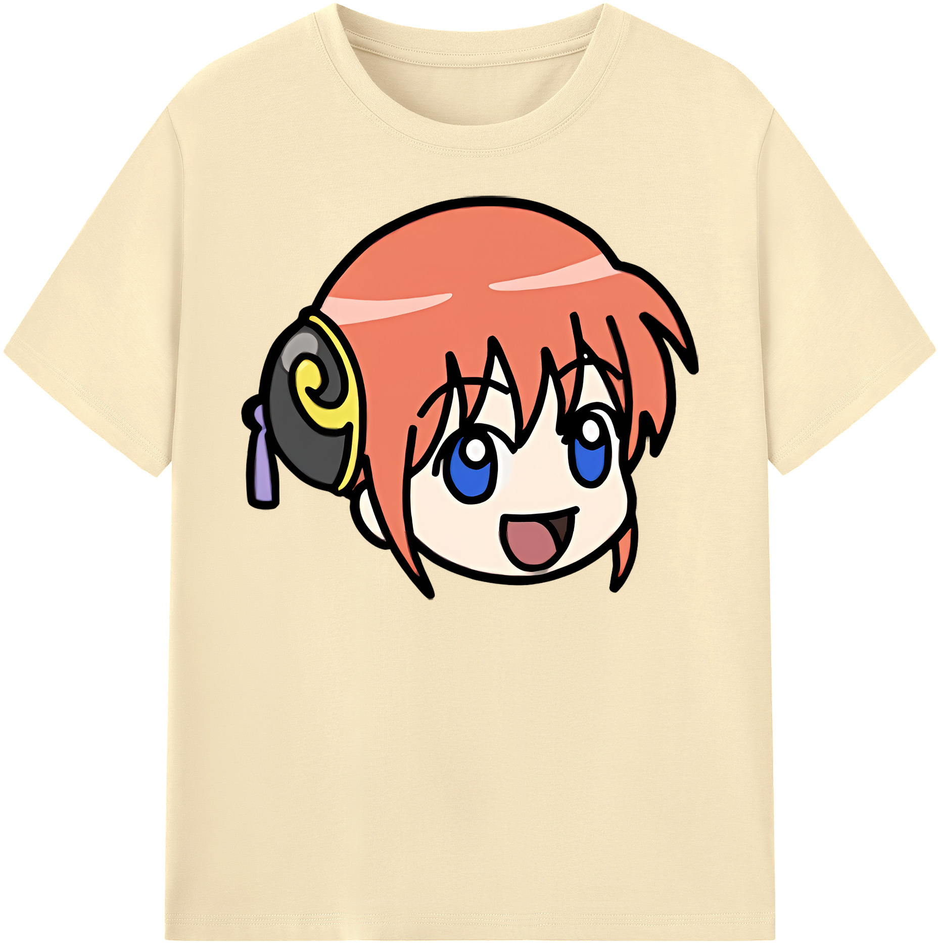（画像用） ぎんたま 坂田銀時（さかたぎんとき） 神楽 志村新八（しむら しんぱち） GINTAMA Sakata Gintoki Kagura Shimura Shinpachi 綿100％半袖Tシャツ（フロントプリント）