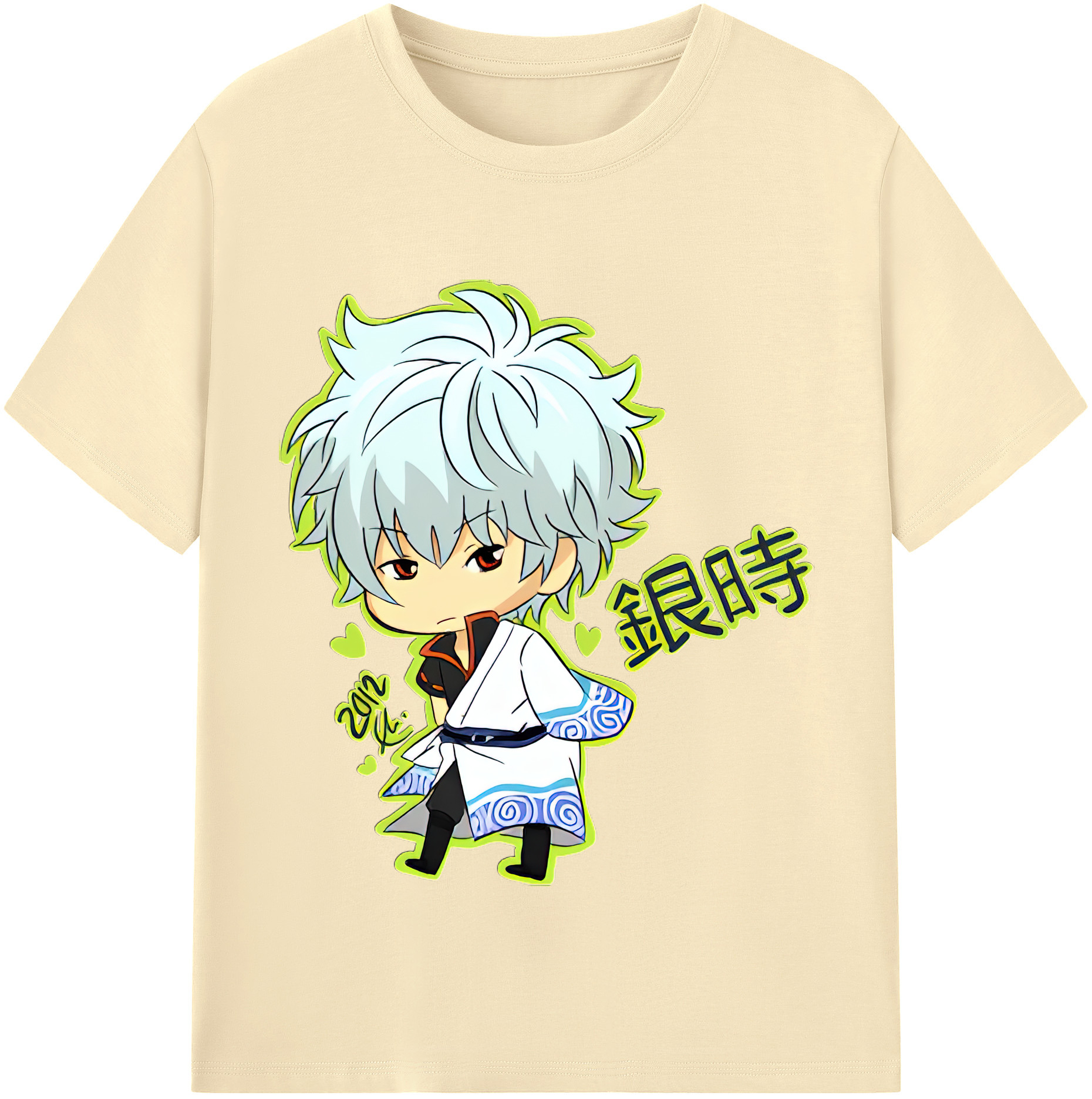 （画像用） ぎんたま 坂田銀時（さかたぎんとき） 神楽 志村新八（しむら しんぱち） GINTAMA Sakata Gintoki Kagura Shimura Shinpachi 綿100％半袖Tシャツ（フロントプリント）