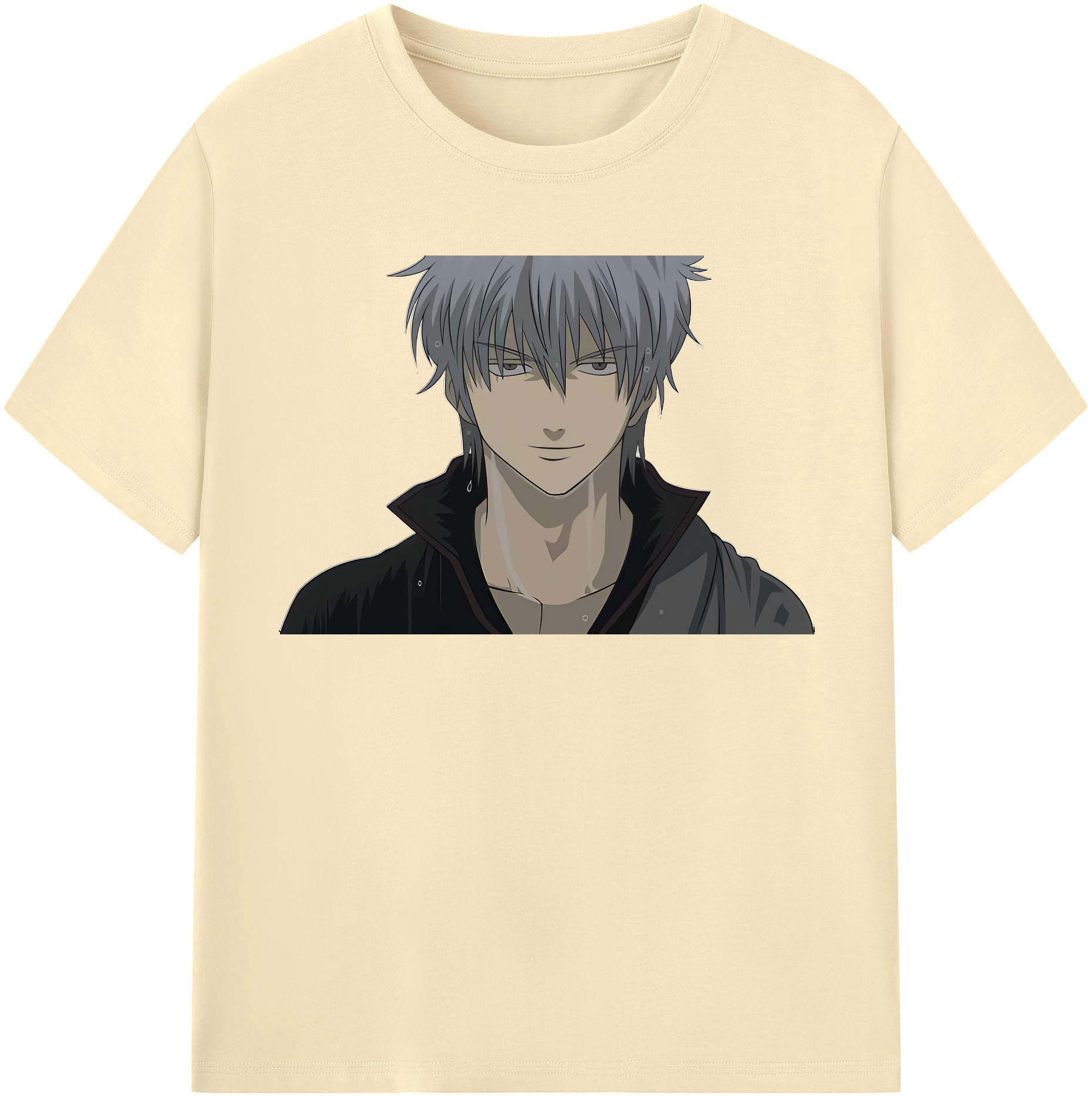（画像用） ぎんたま 坂田銀時（さかたぎんとき） 神楽 志村新八（しむら しんぱち） GINTAMA Sakata Gintoki Kagura Shimura Shinpachi 綿100％半袖Tシャツ（フロントプリント）
