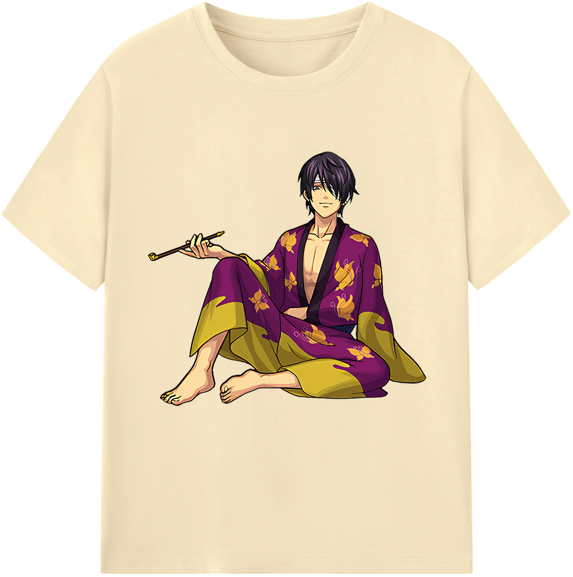 （画像用） ぎんたま 坂田銀時（さかたぎんとき） 神楽 志村新八（しむら しんぱち） GINTAMA Sakata Gintoki Kagura Shimura Shinpachi 綿100％半袖Tシャツ（フロントプリント）