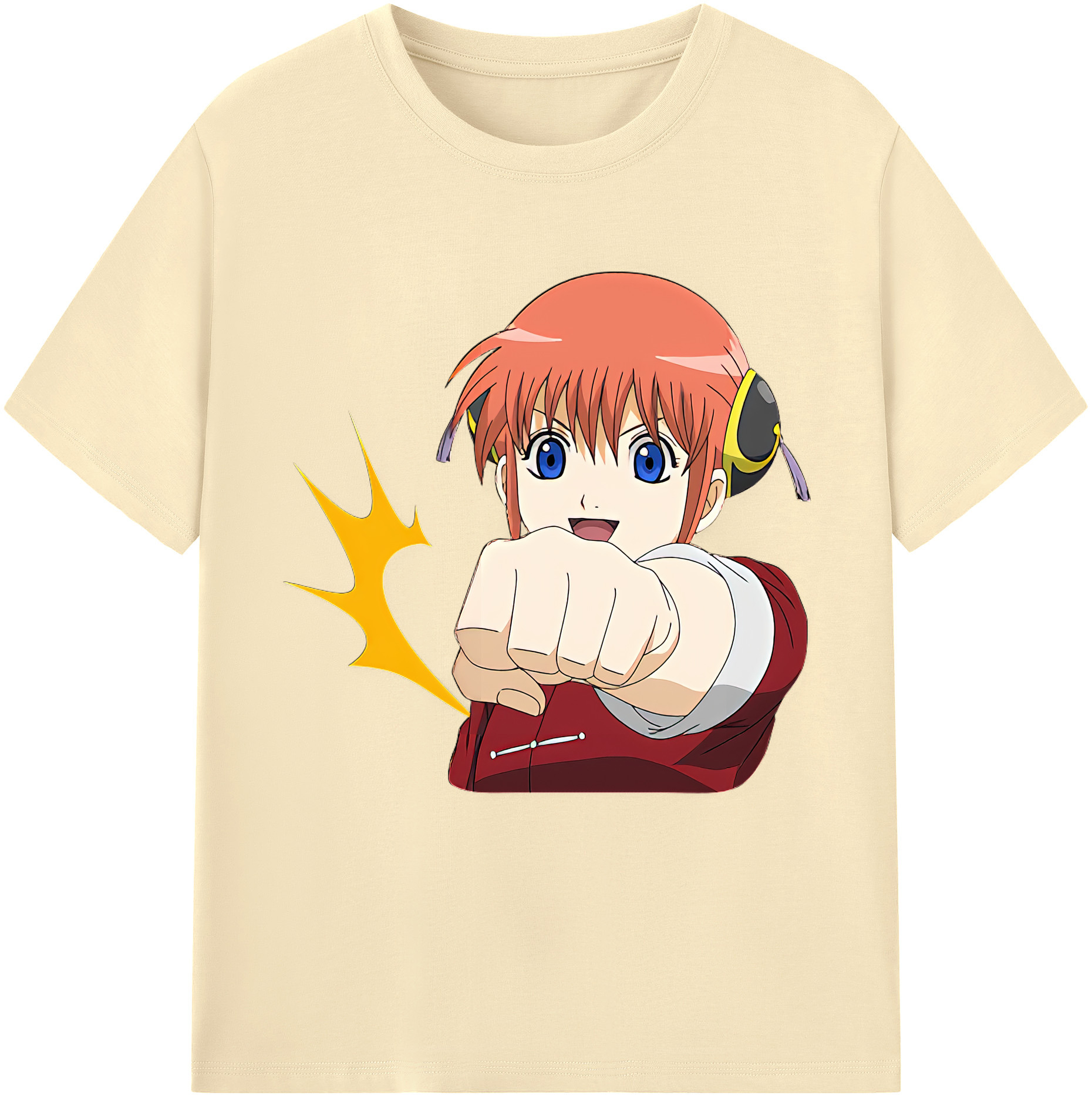 （画像用） ぎんたま 坂田銀時（さかたぎんとき） 神楽 志村新八（しむら しんぱち） GINTAMA Sakata Gintoki Kagura Shimura Shinpachi 綿100％半袖Tシャツ（フロントプリント）