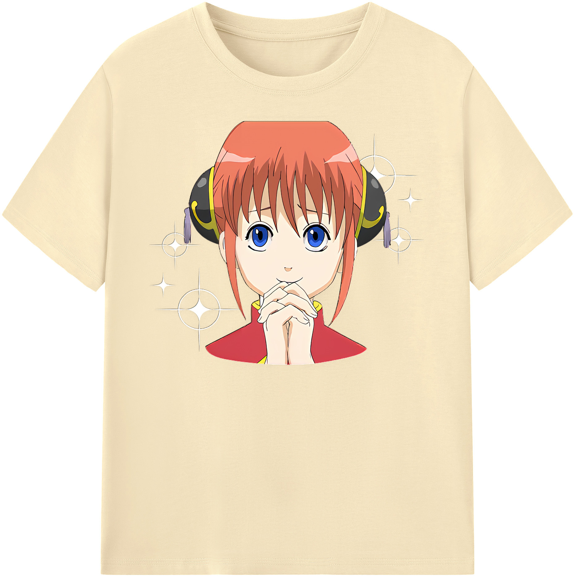 （画像用） ぎんたま 坂田銀時（さかたぎんとき） 神楽 志村新八（しむら しんぱち） GINTAMA Sakata Gintoki Kagura Shimura Shinpachi 綿100％半袖Tシャツ（フロントプリント）