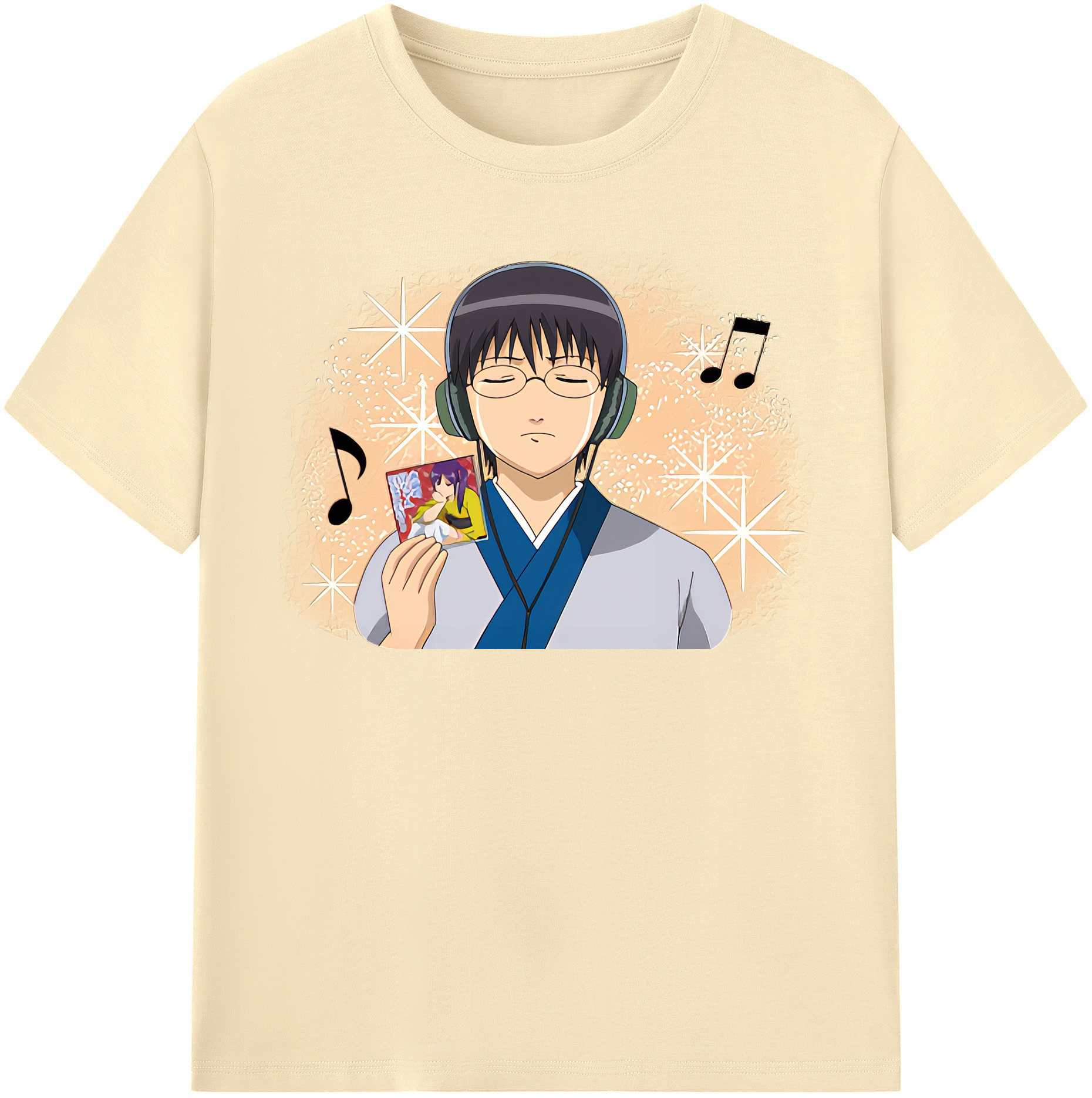 （画像用） ぎんたま 坂田銀時（さかたぎんとき） 神楽 志村新八（しむら しんぱち） GINTAMA Sakata Gintoki Kagura Shimura Shinpachi 綿100％半袖Tシャツ（フロントプリント）