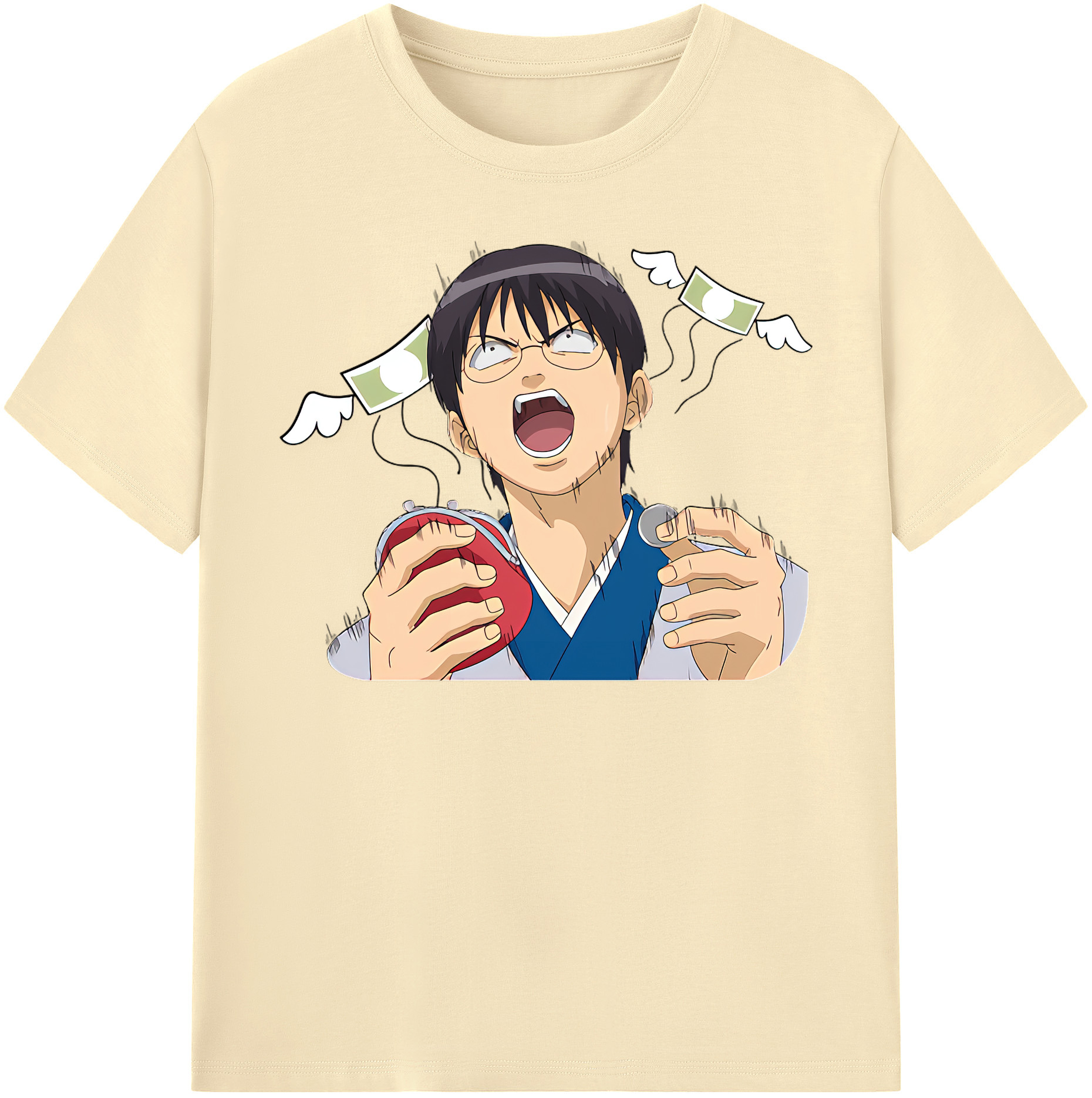 （画像用） ぎんたま 坂田銀時（さかたぎんとき） 神楽 志村新八（しむら しんぱち） GINTAMA Sakata Gintoki Kagura Shimura Shinpachi 綿100％半袖Tシャツ（フロントプリント）