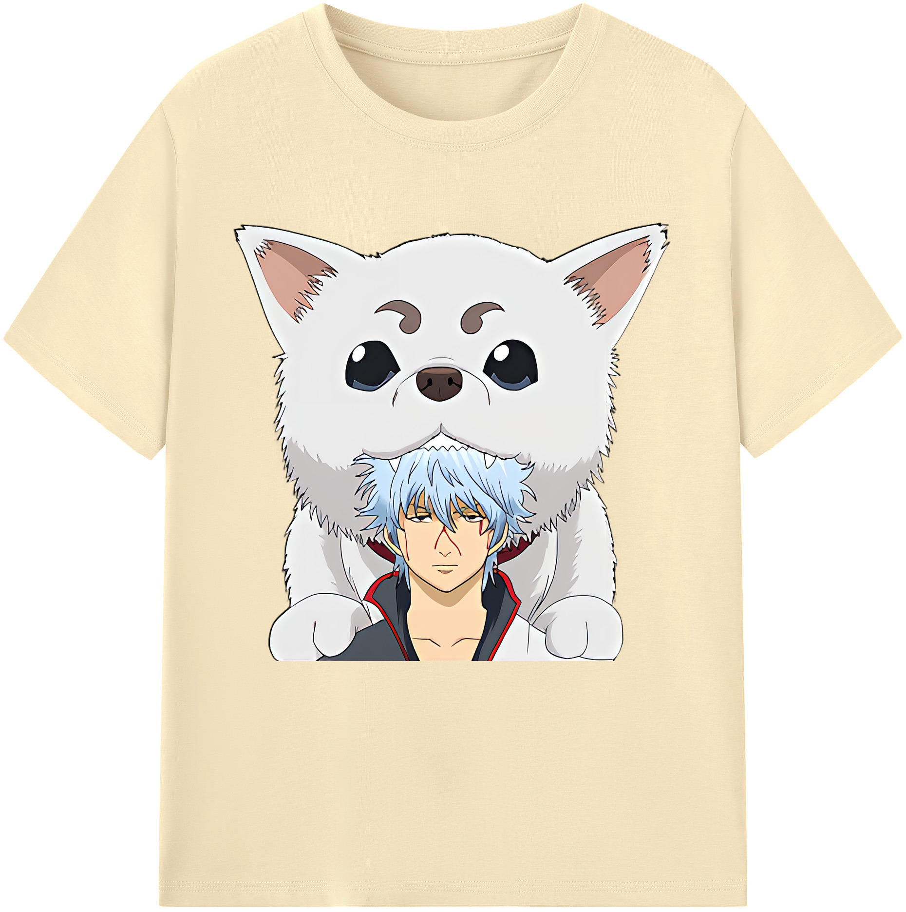 （画像用） ぎんたま 坂田銀時（さかたぎんとき） 神楽 志村新八（しむら しんぱち） GINTAMA Sakata Gintoki Kagura Shimura Shinpachi 綿100％半袖Tシャツ（フロントプリント）