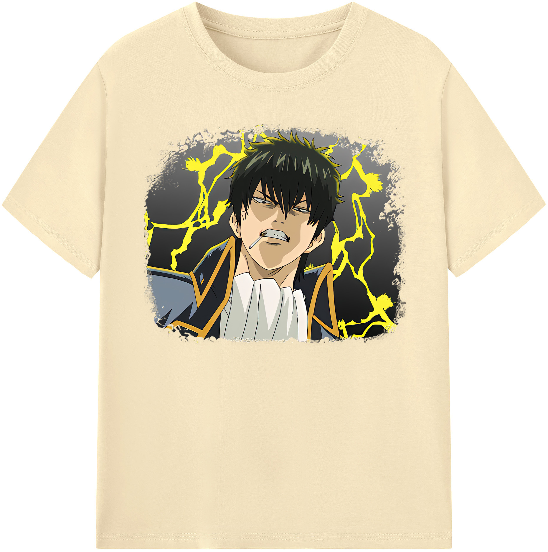 （画像用） ぎんたま 坂田銀時（さかたぎんとき） 神楽 志村新八（しむら しんぱち） GINTAMA Sakata Gintoki Kagura Shimura Shinpachi 綿100％半袖Tシャツ（フロントプリント）