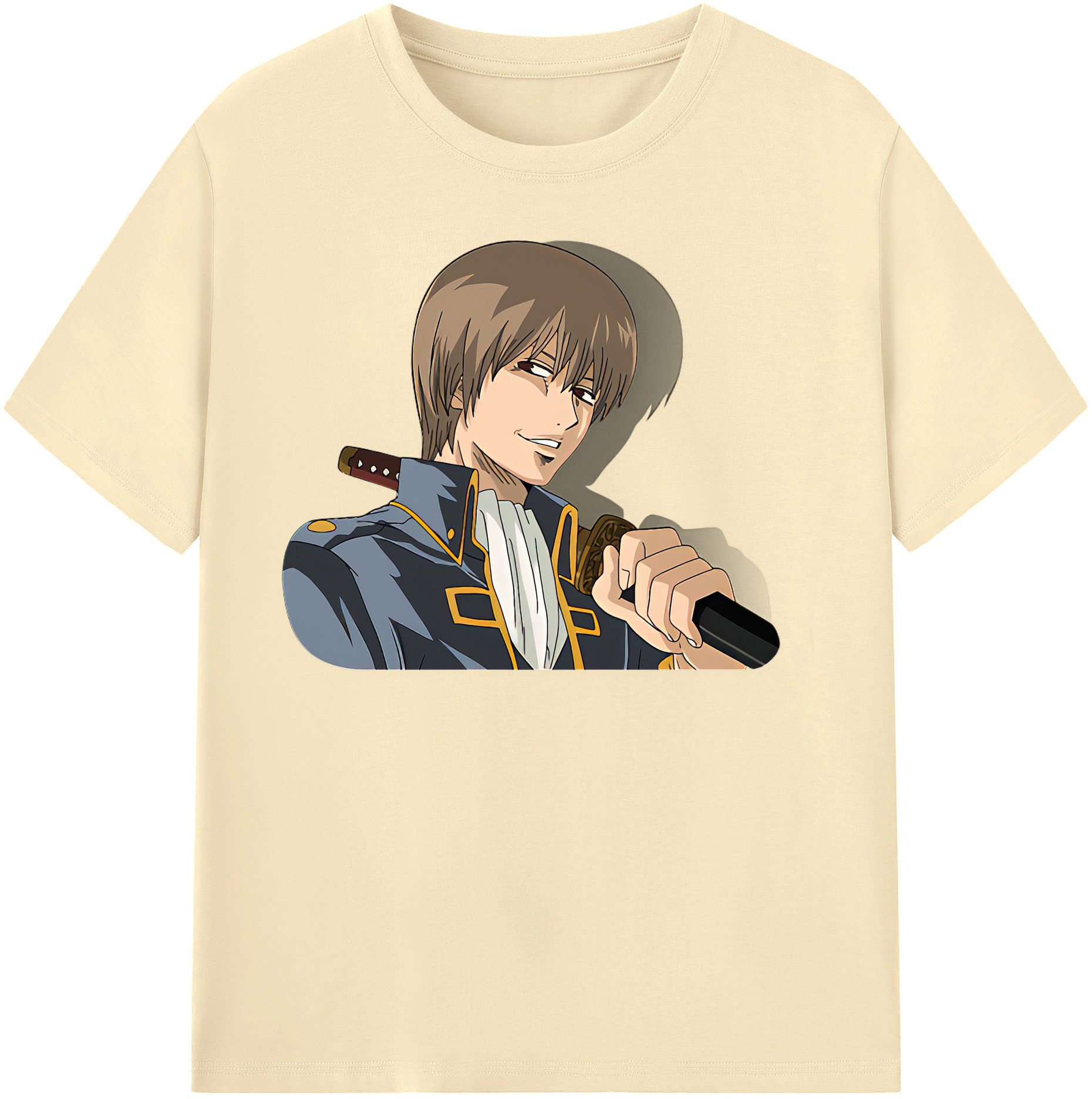 （画像用） ぎんたま 坂田銀時（さかたぎんとき） 神楽 志村新八（しむら しんぱち） GINTAMA Sakata Gintoki Kagura Shimura Shinpachi 綿100％半袖Tシャツ（フロントプリント）
