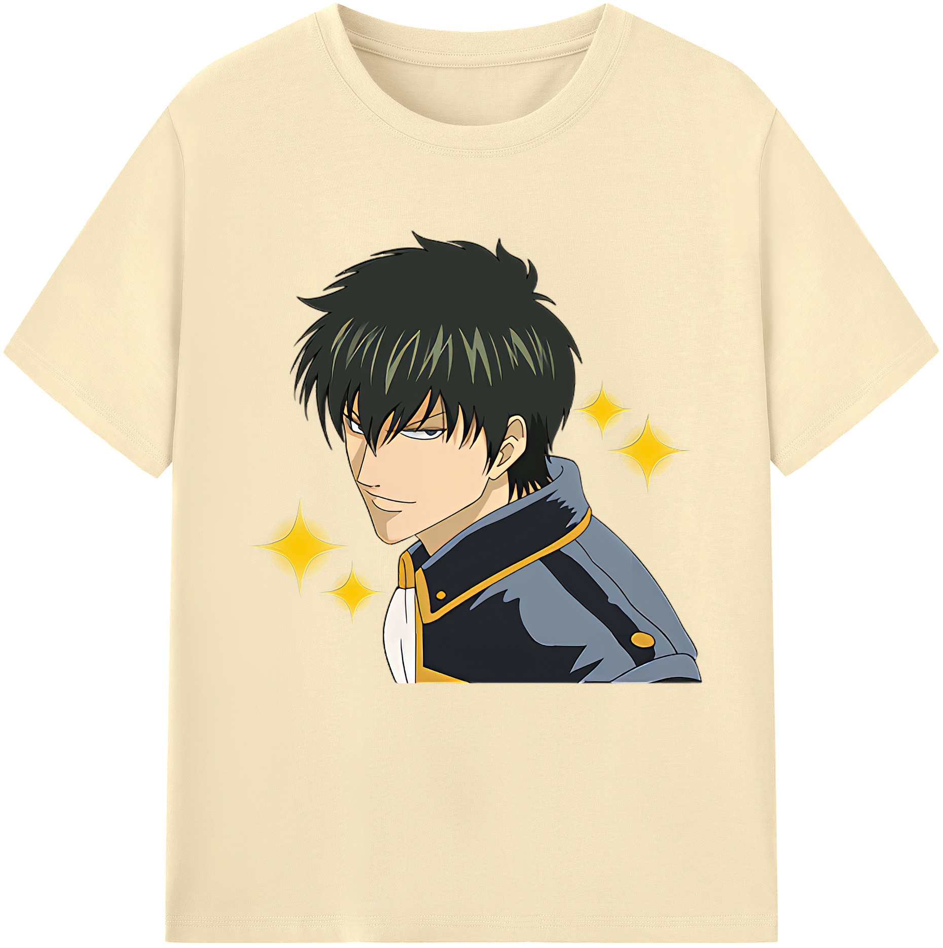 （画像用） ぎんたま 坂田銀時（さかたぎんとき） 神楽 志村新八（しむら しんぱち） GINTAMA Sakata Gintoki Kagura Shimura Shinpachi 綿100％半袖Tシャツ（フロントプリント）
