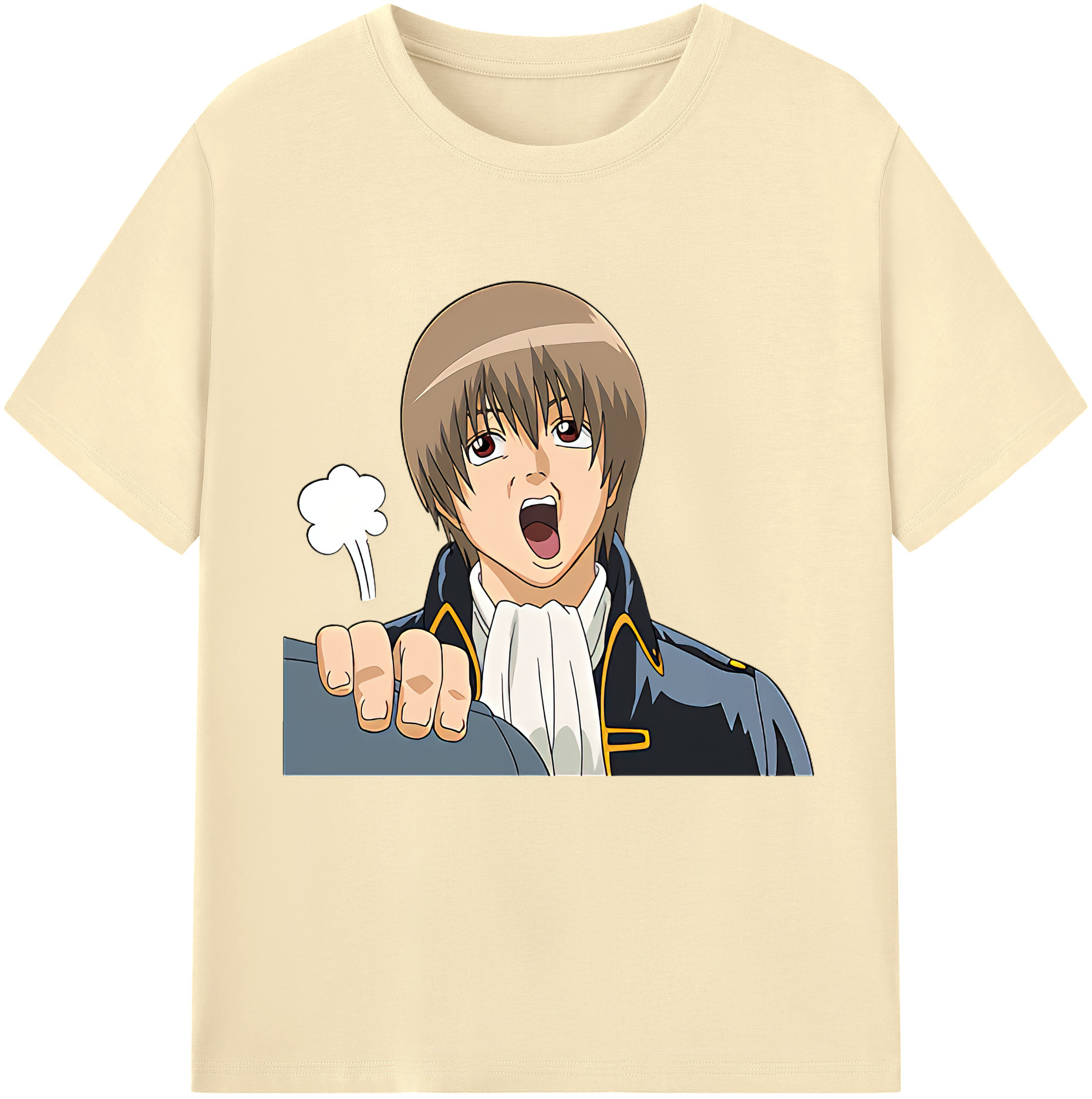（画像用） ぎんたま 坂田銀時（さかたぎんとき） 神楽 志村新八（しむら しんぱち） GINTAMA Sakata Gintoki Kagura Shimura Shinpachi 綿100％半袖Tシャツ（フロントプリント）