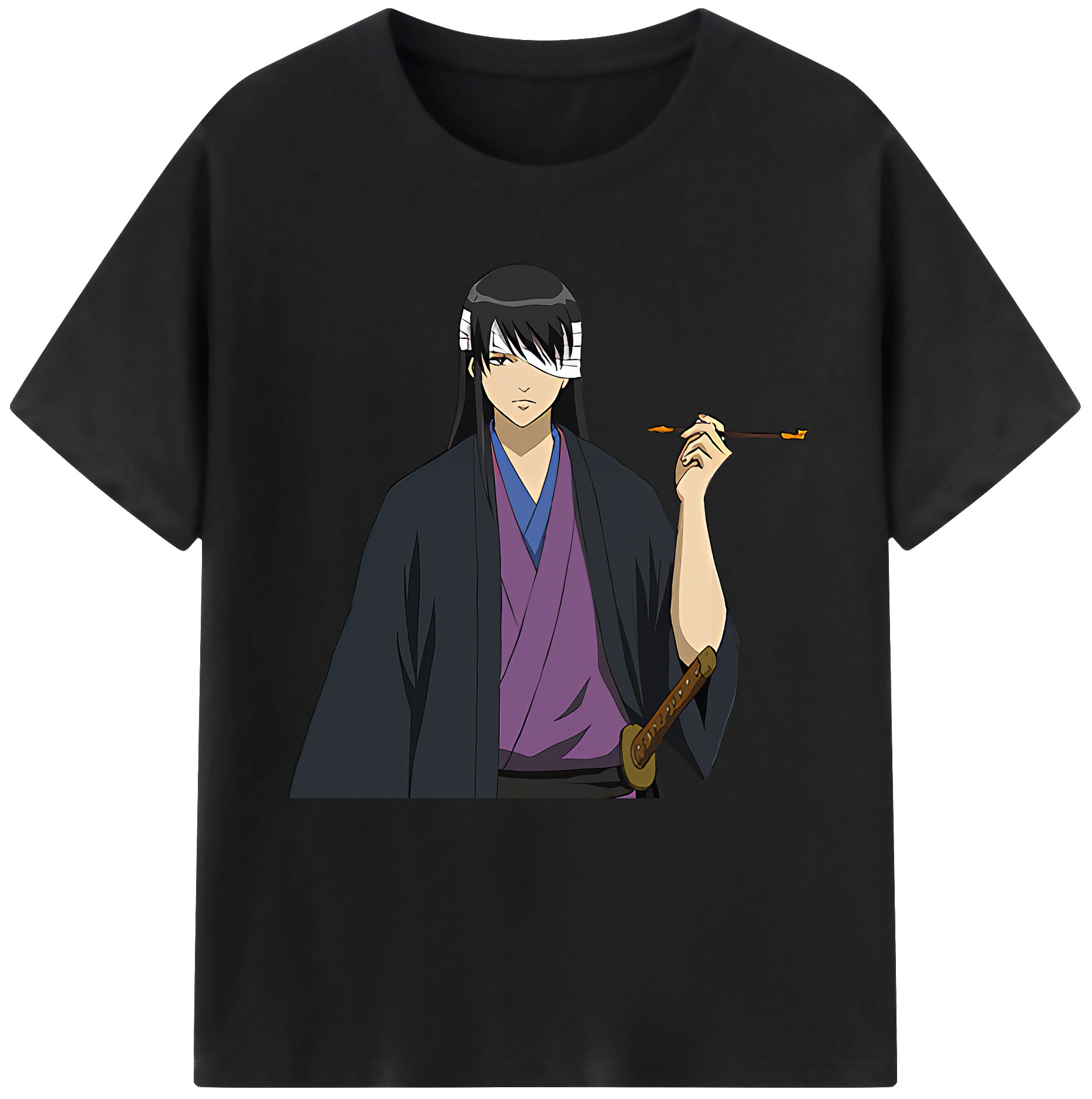 （画像用） ぎんたま 坂田銀時（さかたぎんとき） 神楽 志村新八（しむら しんぱち） GINTAMA Sakata Gintoki Kagura Shimura Shinpachi 綿100％半袖Tシャツ（フロントプリント）